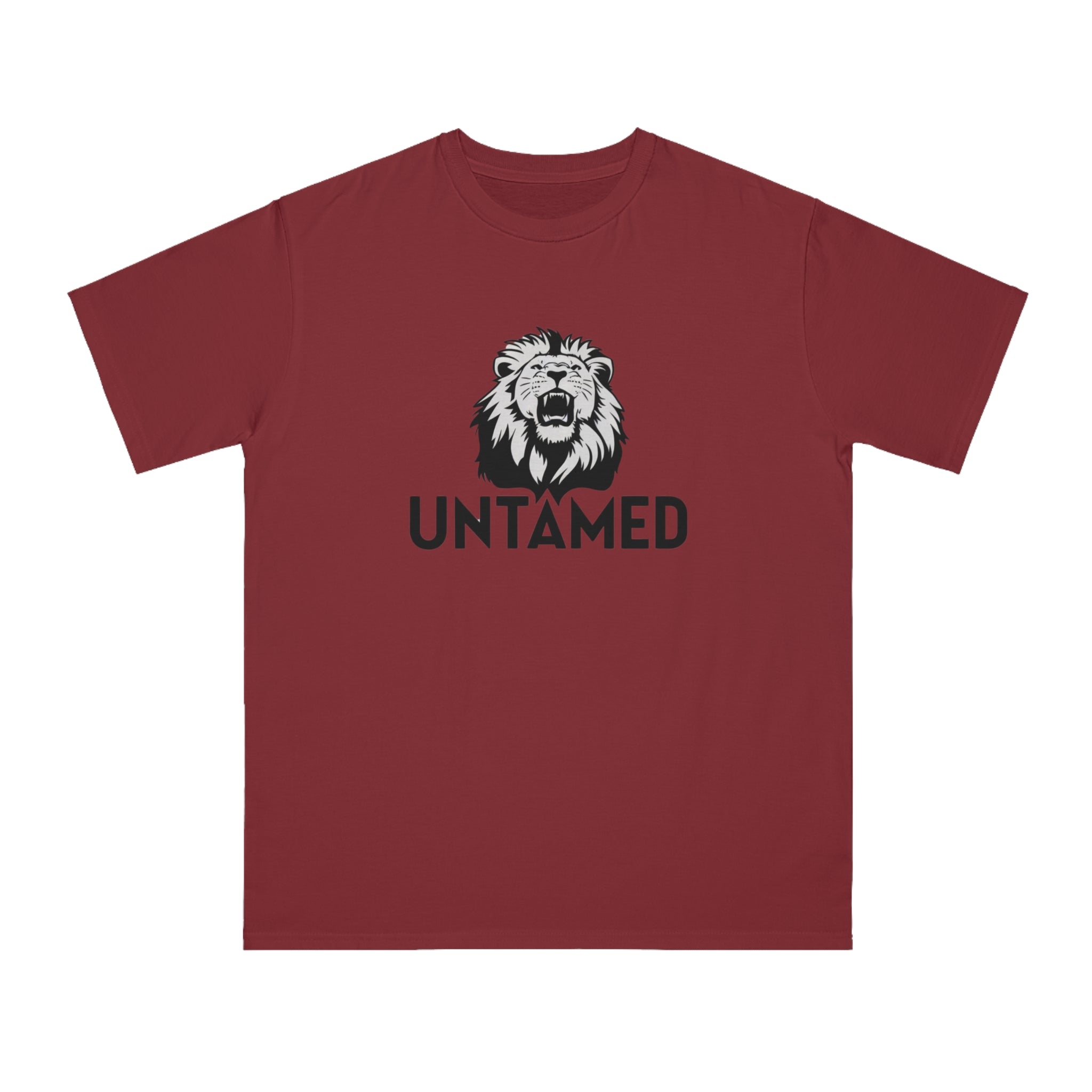 Untamed Roaring Lion 100% Certified Organic Cotton T-Shirt (9 Colors - Men's)