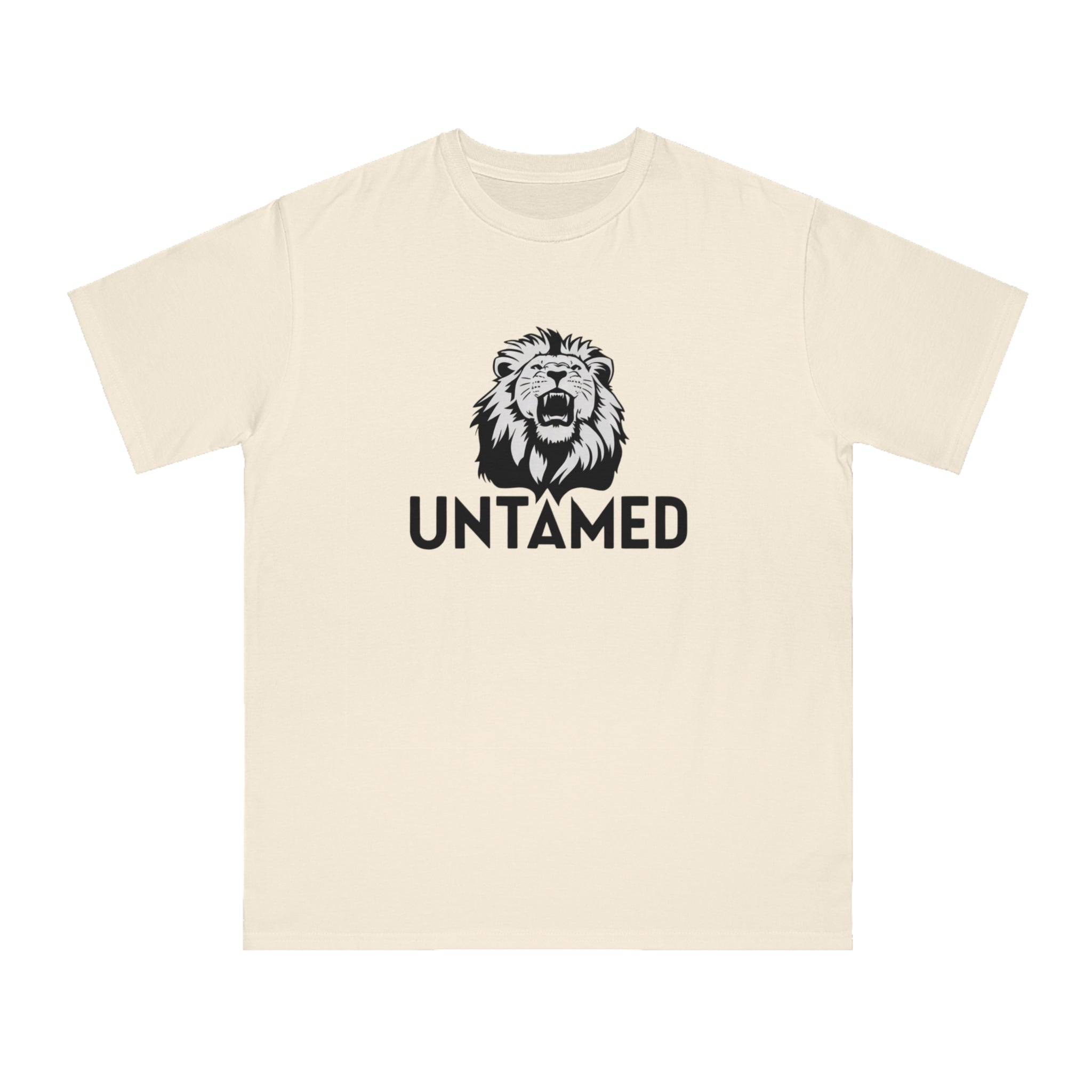 Untamed Roaring Lion 100% Certified Organic Cotton T-Shirt (9 Colors - Men's)