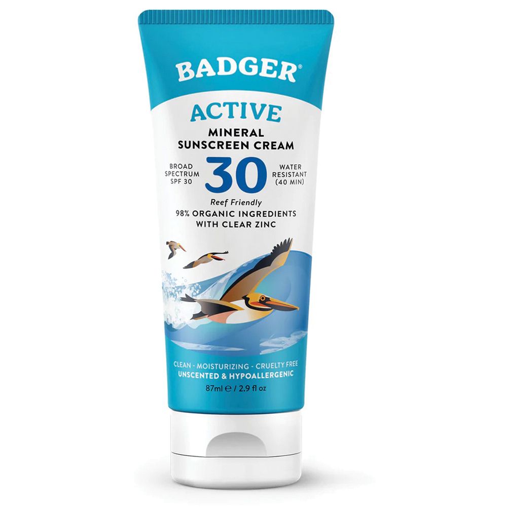BADGER Clear Zinc Unscented Sunscreen (2.9 Fl Oz)