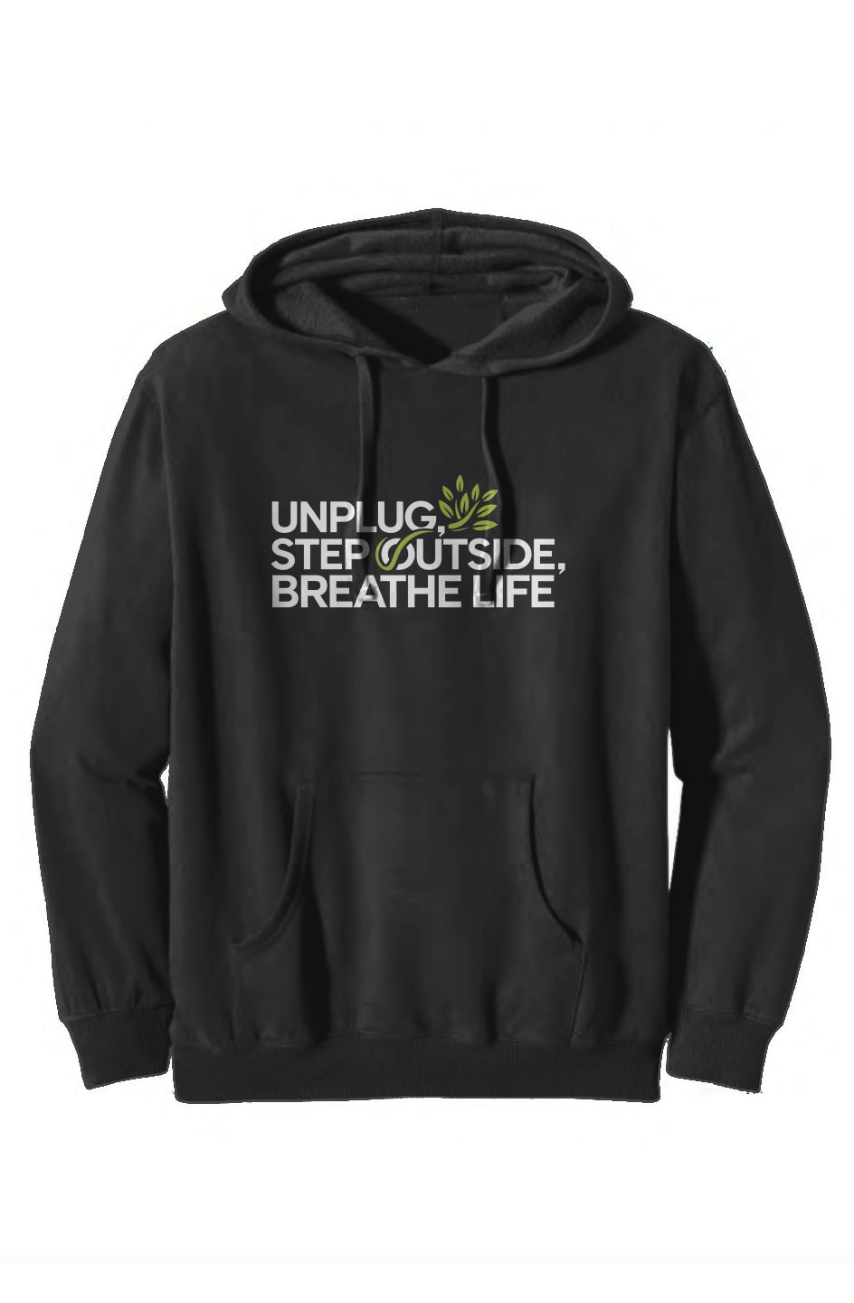 Unplug, Step Outside Organic/Recycled Pullover Hoodie (3 Colors)