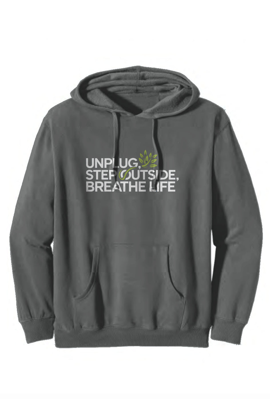 Unplug, Step Outside Organic/Recycled Pullover Hoodie (3 Colors)
