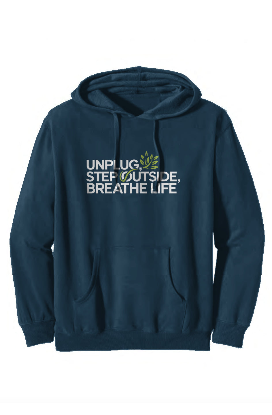 Unplug, Step Outside Organic/Recycled Pullover Hoodie (3 Colors)