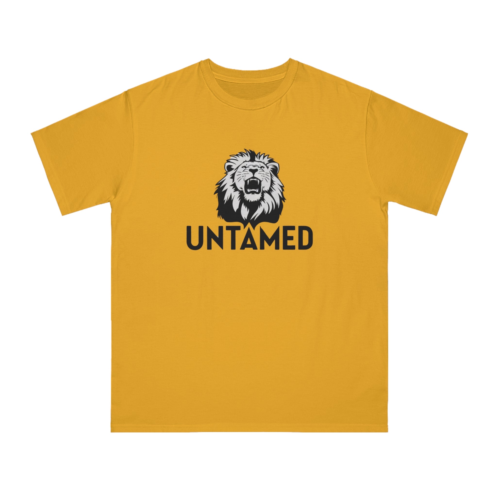 Untamed Roaring Lion 100% Certified Organic Cotton T-Shirt (9 Colors - Men's)