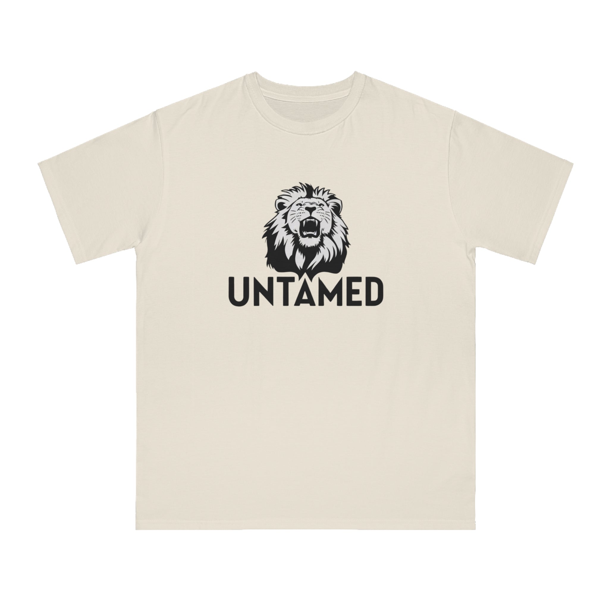 Untamed Roaring Lion 100% Certified Organic Cotton T-Shirt (9 Colors - Men's)