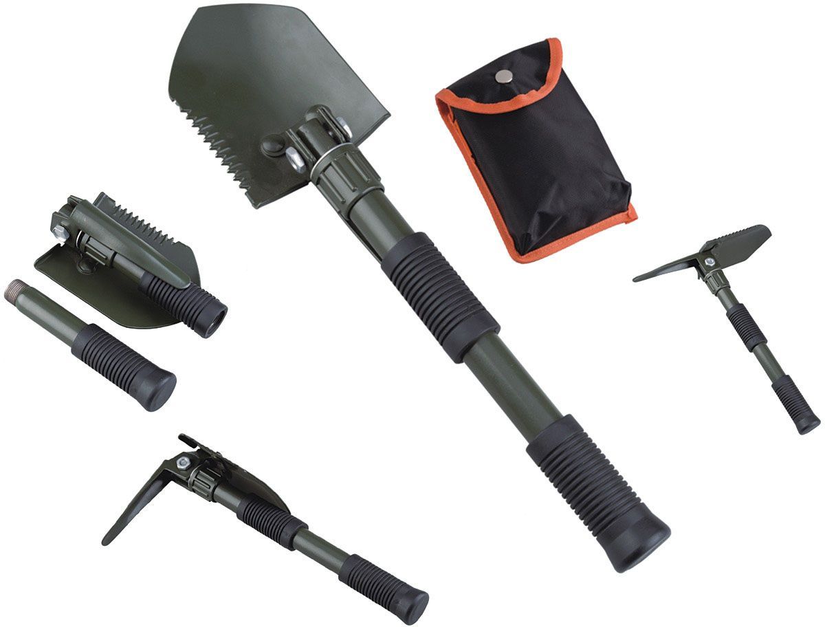 AceCamp Folding Shovel with Pick