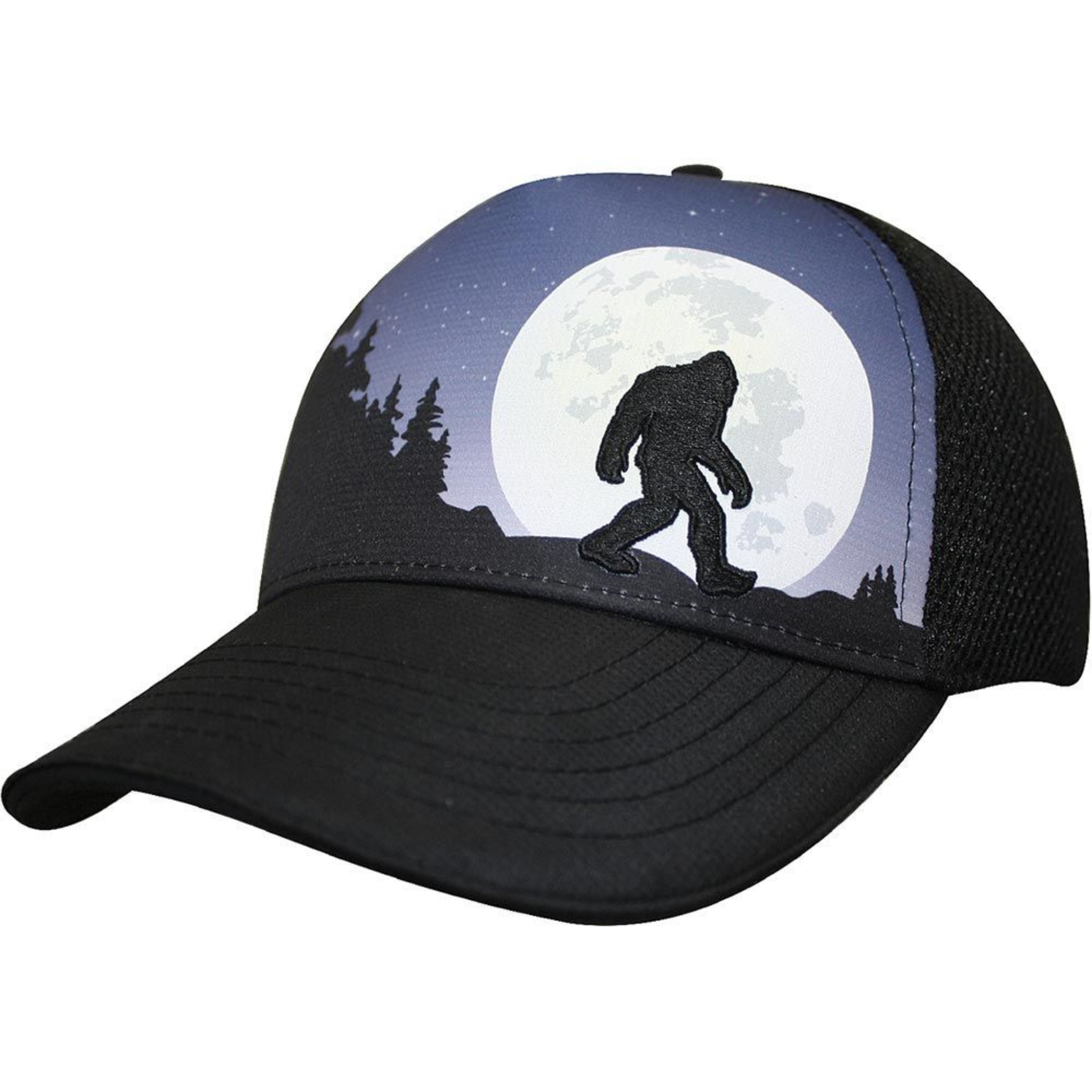 Bigfoot Moon Rising 5 Panel Trucker Hat