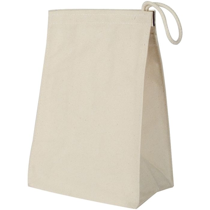 Cotton Lunch Bag - Reusable & Velcro Closure