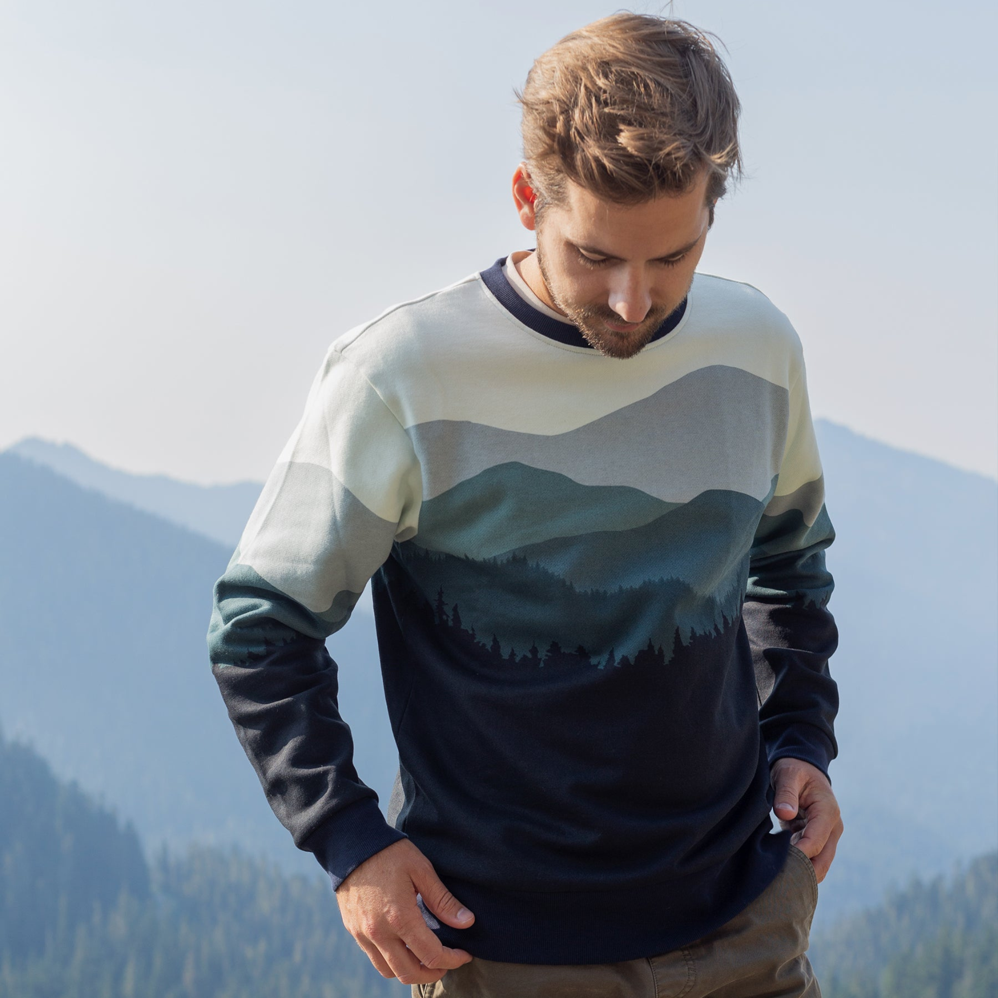 Smokey Mountains Pullover by Happy Earth