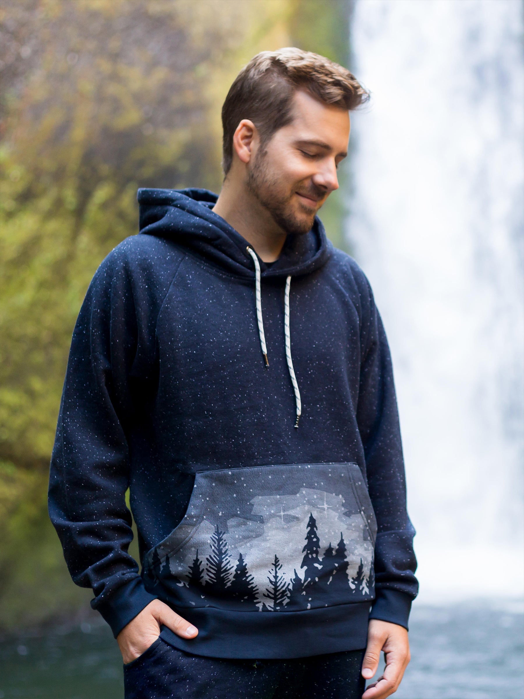 Starlit Night Hoodie by Happy Earth