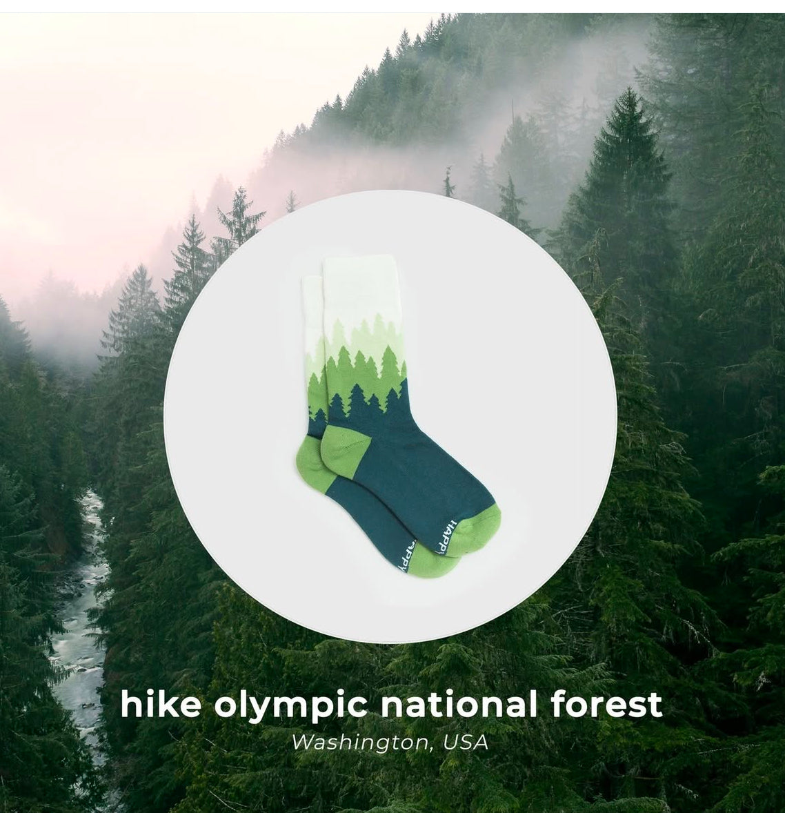 Treeline Socks by Happy Earth