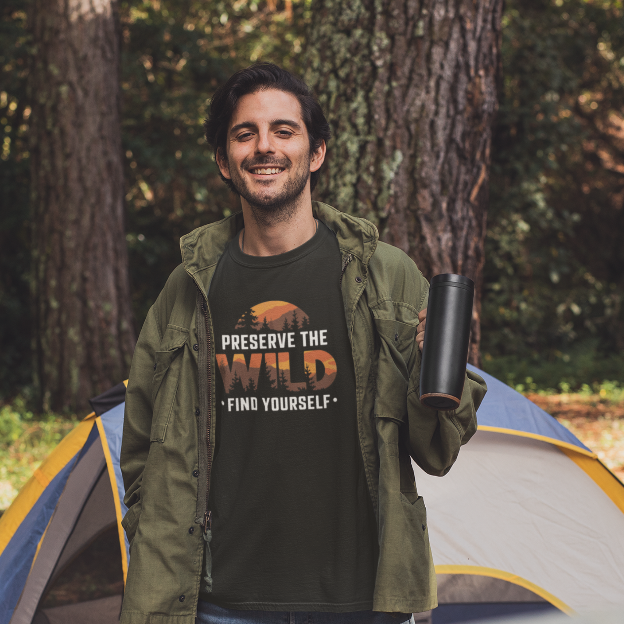 "Preserve The Wild" 100% Organic Cotton T-shirt (5 Colors - Men's)