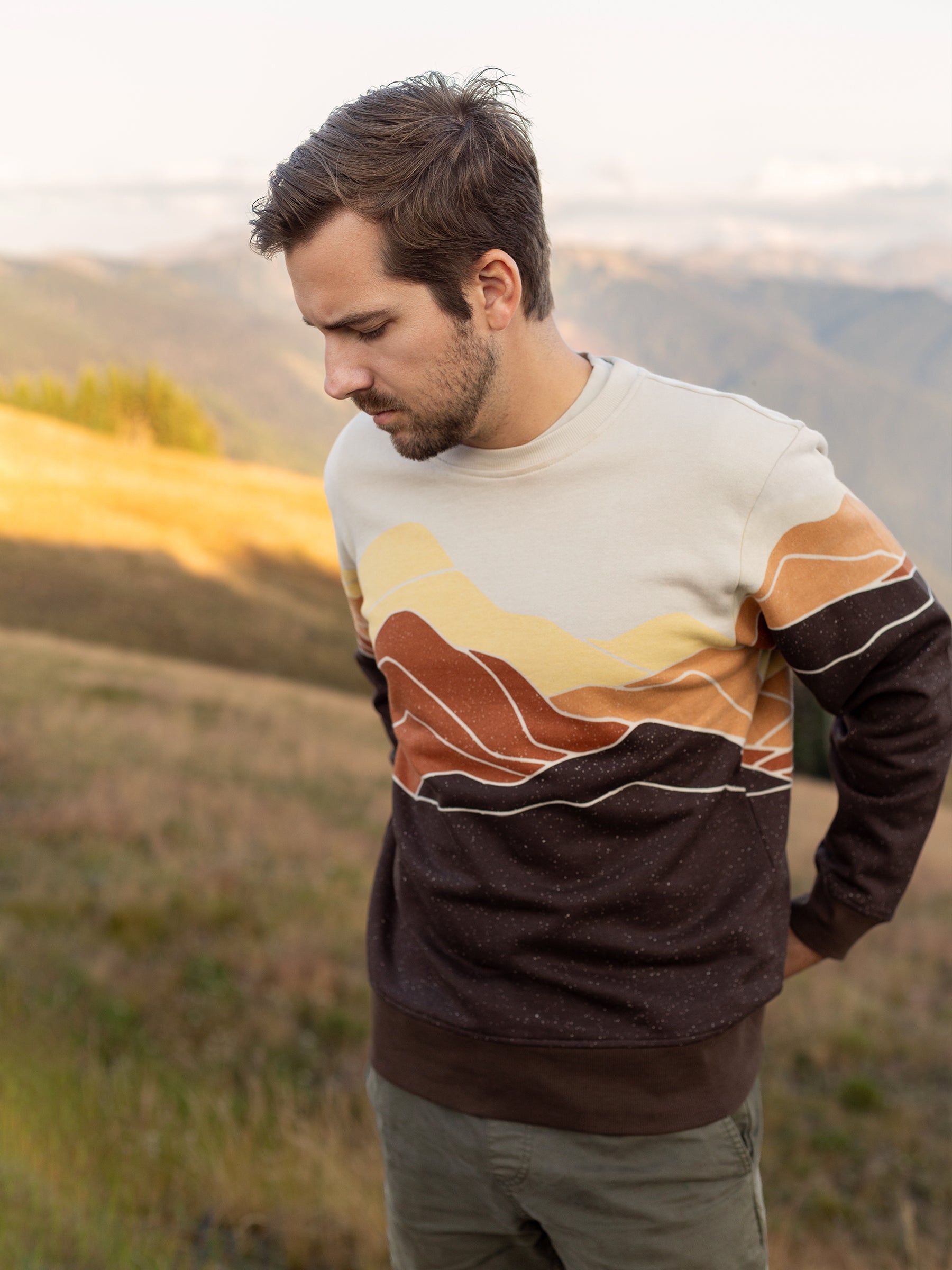 Retro Range Pullover by Happy Earth
