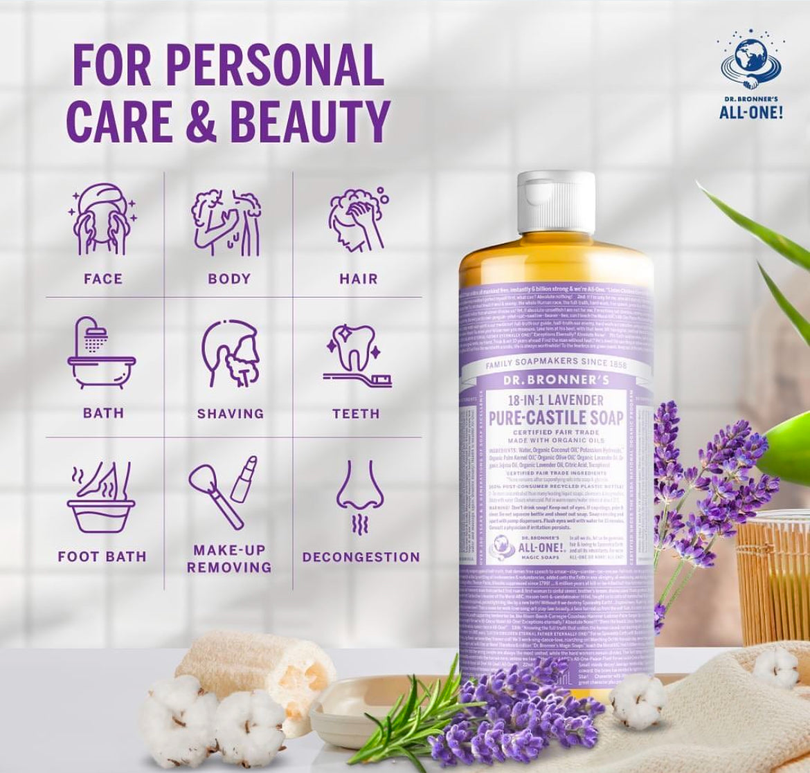 Dr. Bonner's Liquid Soap (Multiple Scents & Sizes)