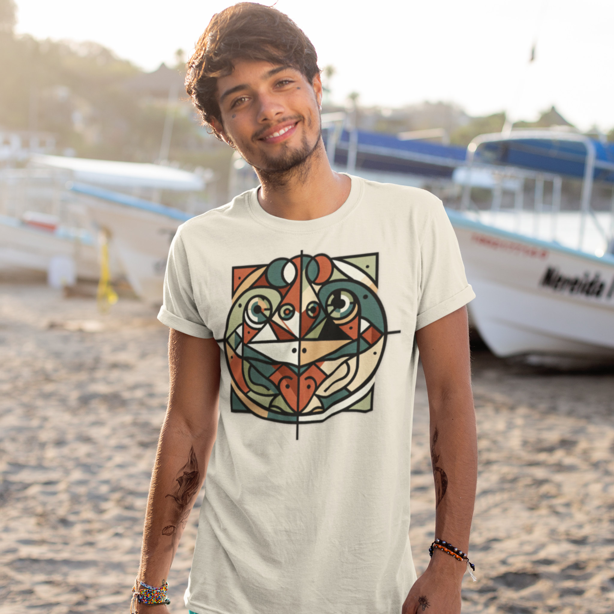 There is a Frog in the Design - 100% Organic Cotton (5 Colors - Men's)
