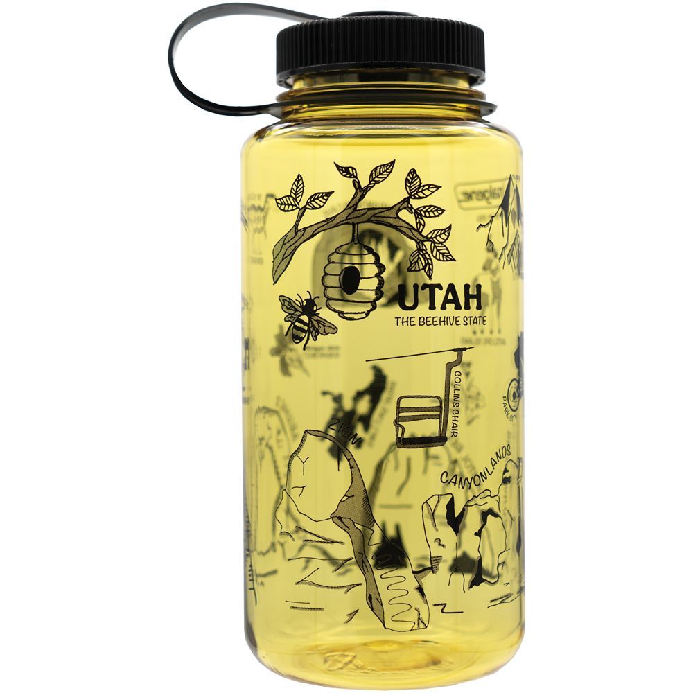 Nalgene Wide Mouth Sustain Water Bottle 32 oz (9 Graphic Designs Available)