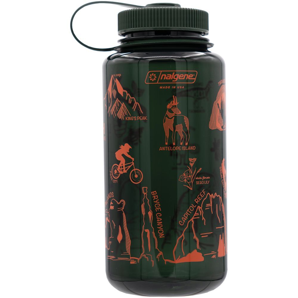 Nalgene Wide Mouth Sustain Water Bottle 32 oz (9 Graphic Designs Available)