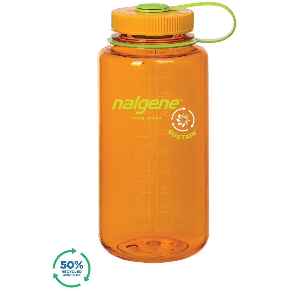 Nalgene Wide Mouth Sustain Water Bottle 32 oz (Multiple Colors Available)