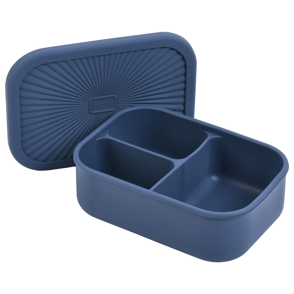 Dusty Blue Bento Box for Kids or Adults by Three Little Tots