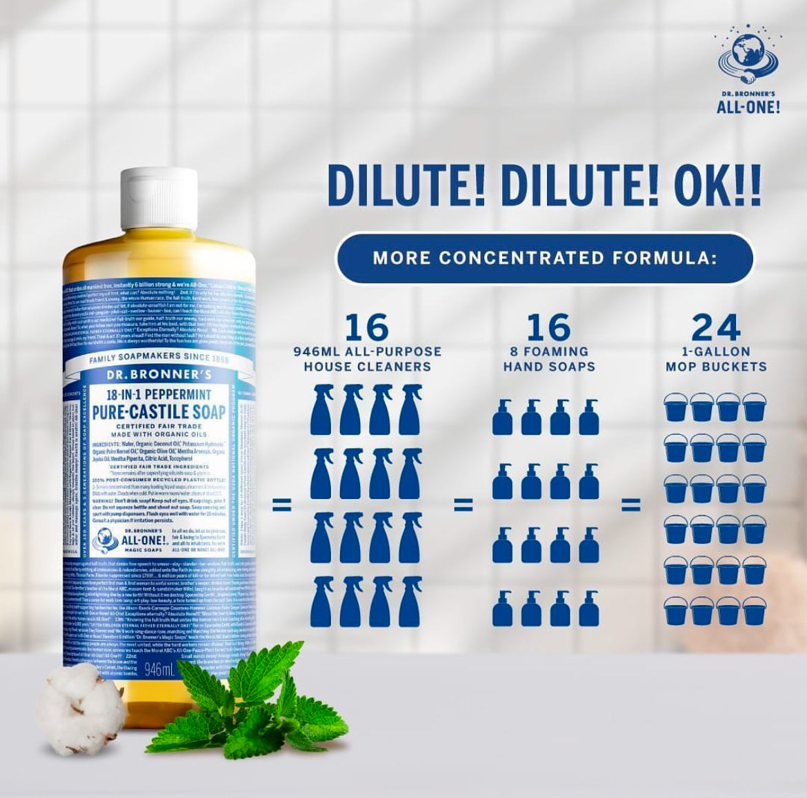 Dr. Bonner's Liquid Soap (Multiple Scents & Sizes)