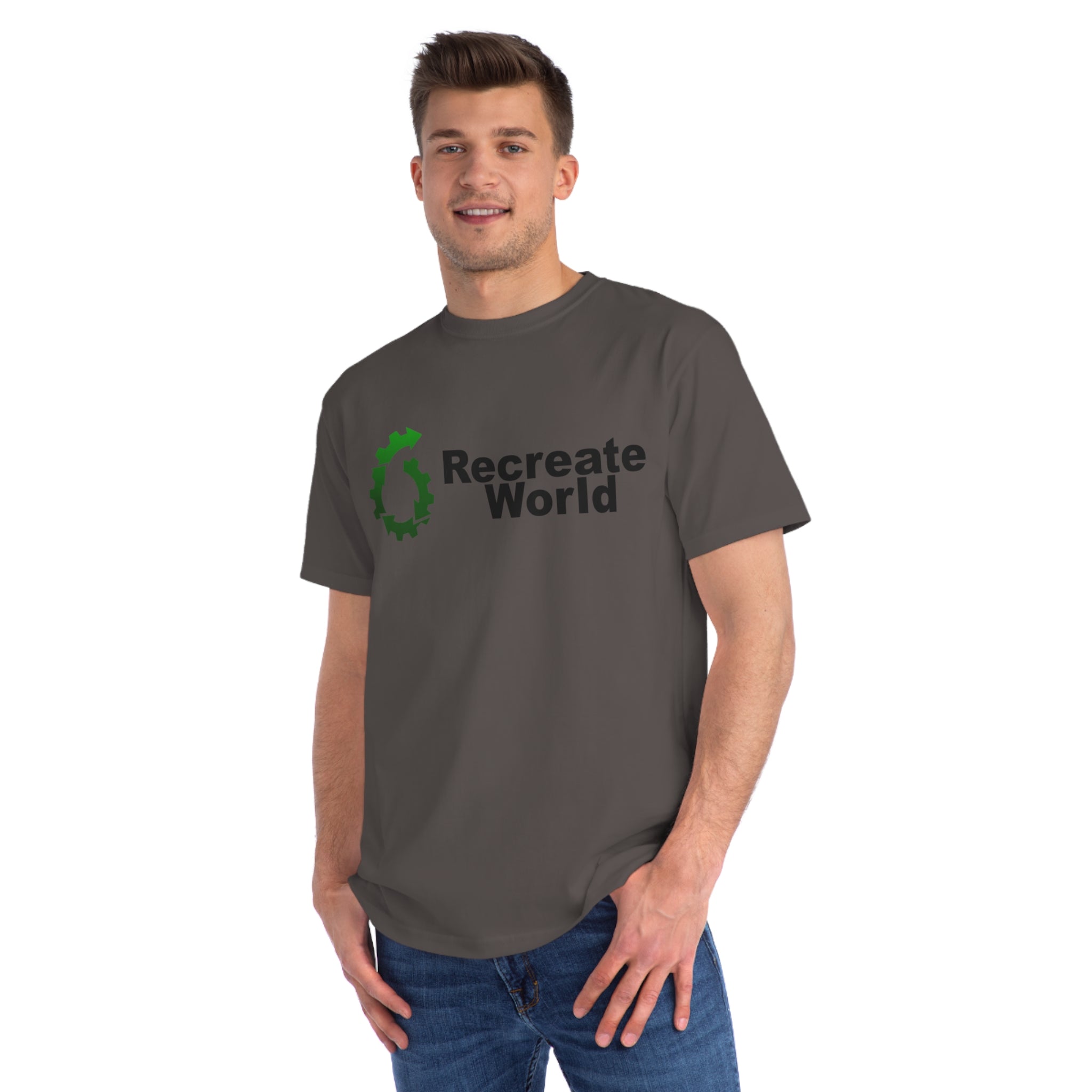 Recreate World Logo - 100% Certified Organic Cotton T-Shirt (5 Colors Available)