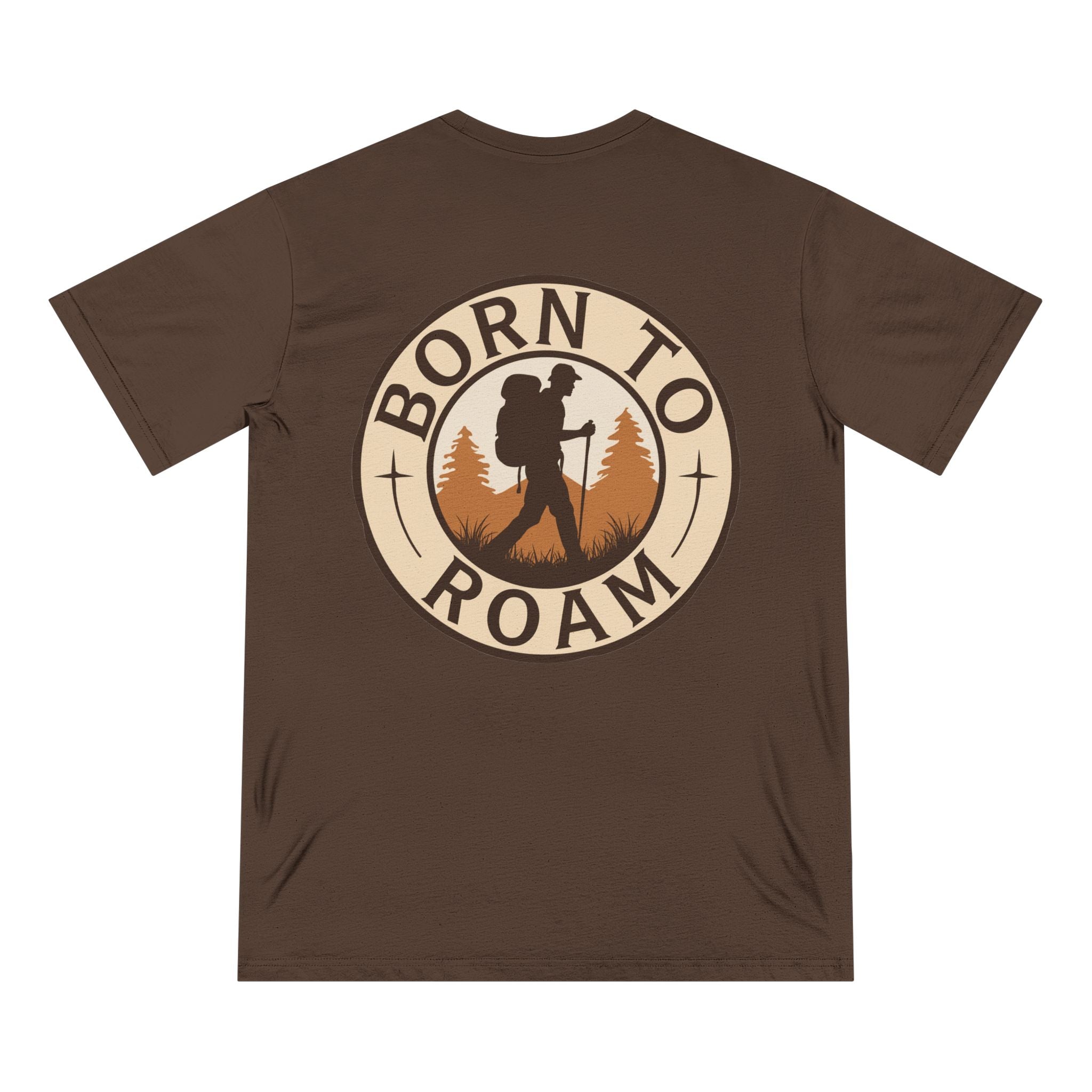 Born To Roam 100% Organic Cotton T-shirt - Design on Back (7 Colors Available - Men's)