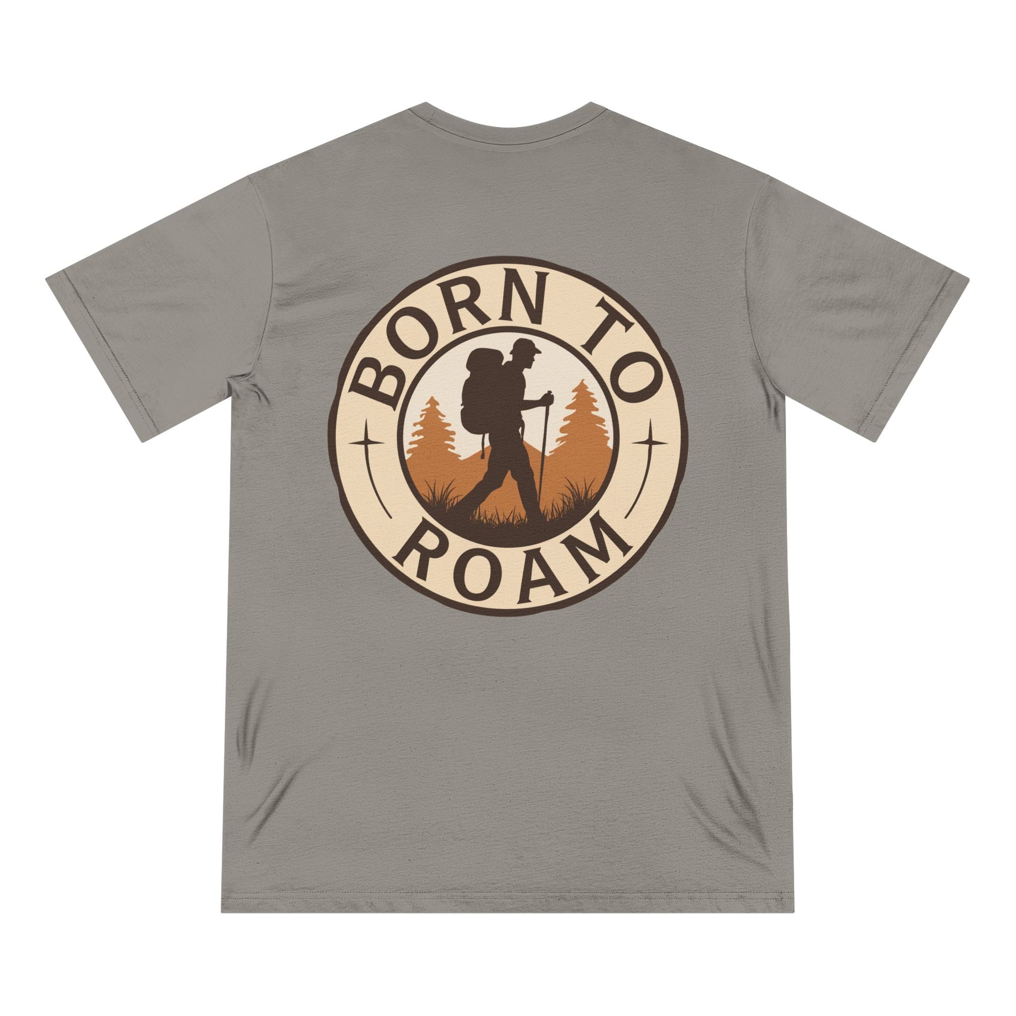 Born To Roam 100% Organic Cotton T-shirt - Design on Back (7 Colors Available - Men's)