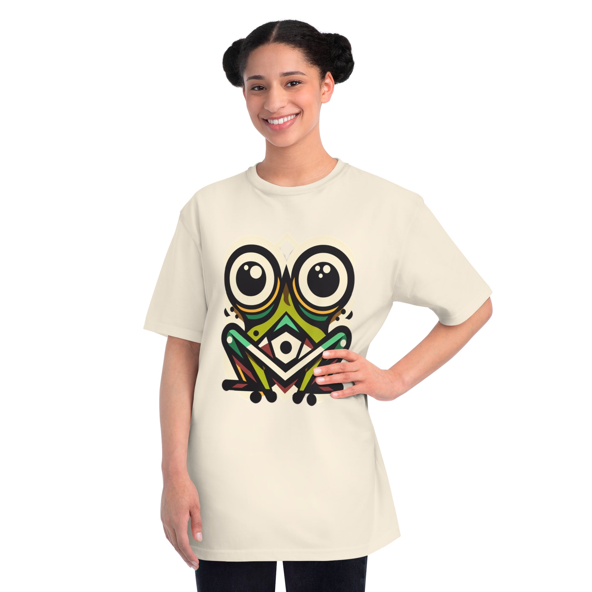 Big Eyes Frog - 100% Certified Organic Cotton T-Shirt (7 Colors Available - Women's)