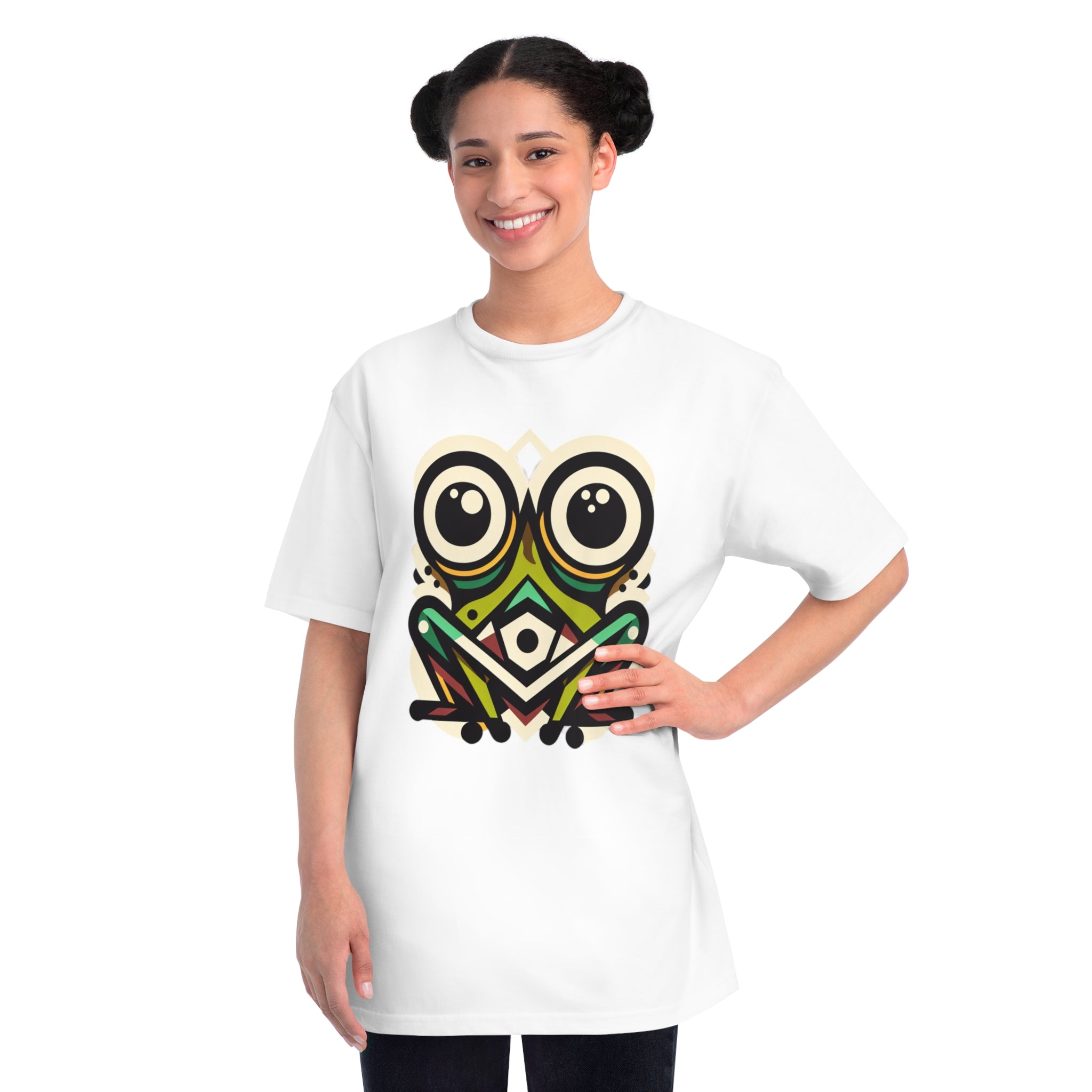 Big Eyes Frog - 100% Certified Organic Cotton T-Shirt (7 Colors Available - Women's)