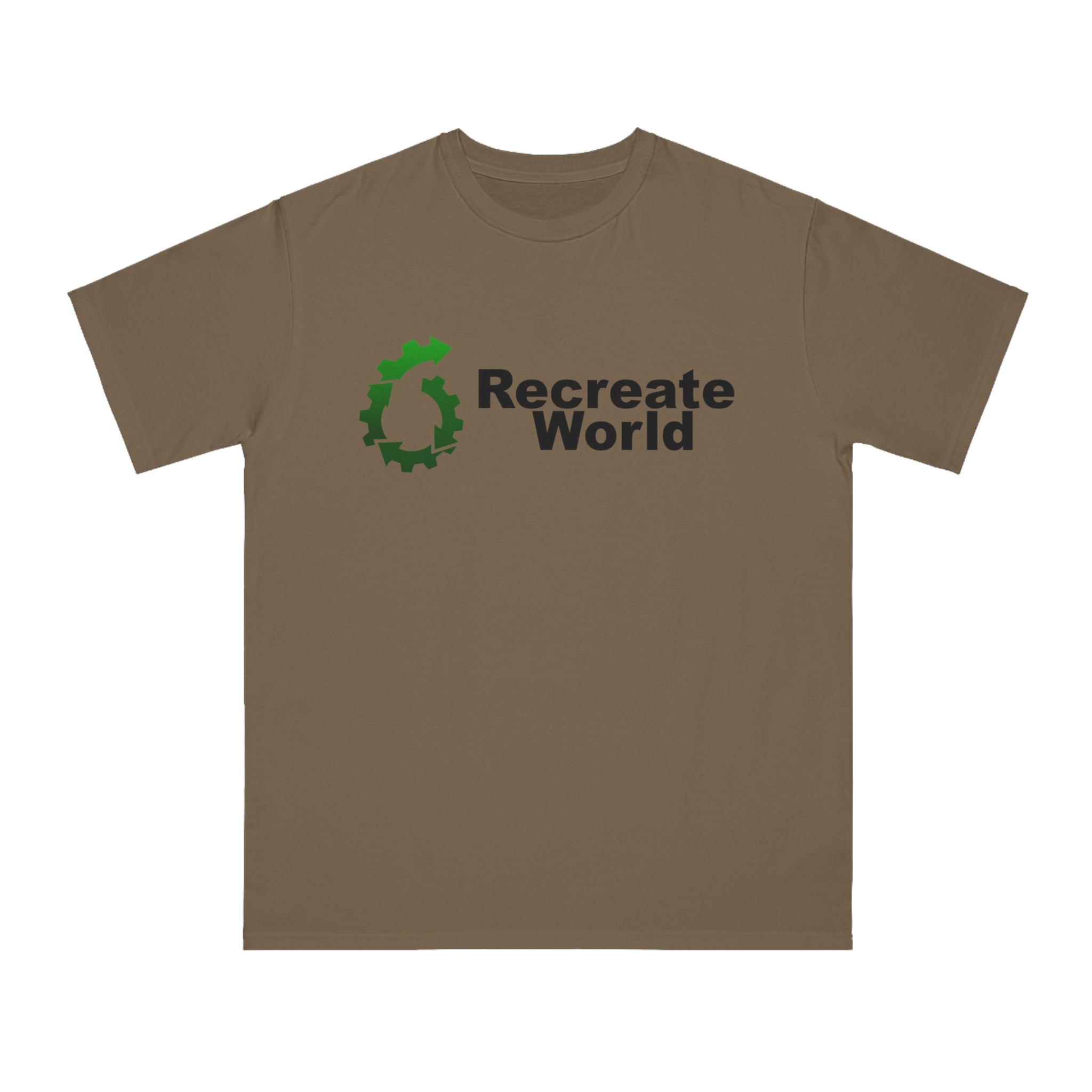 Recreate World Logo - 100% Certified Organic Cotton T-Shirt (5 Colors Available)