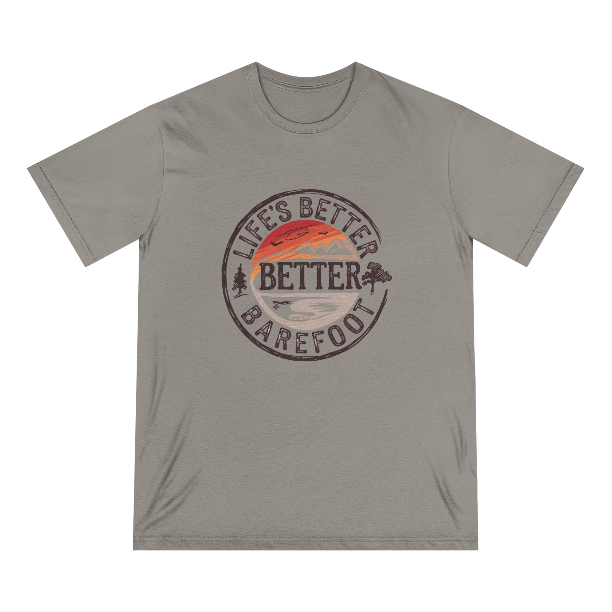 Life Is Better Barefoot 100% Organic T-shirt (4 Colors - Men's)