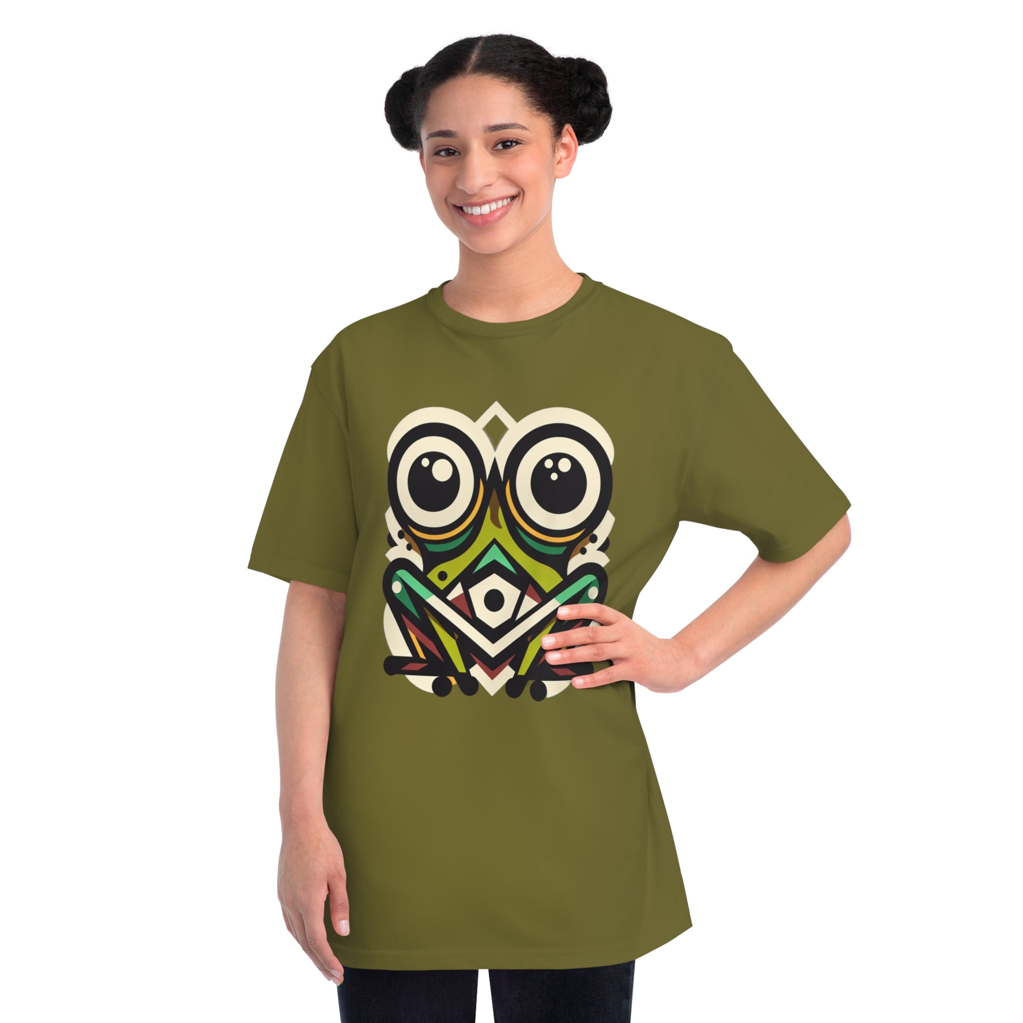 Big Eyes Frog - 100% Certified Organic Cotton T-Shirt (7 Colors Available - Women's)