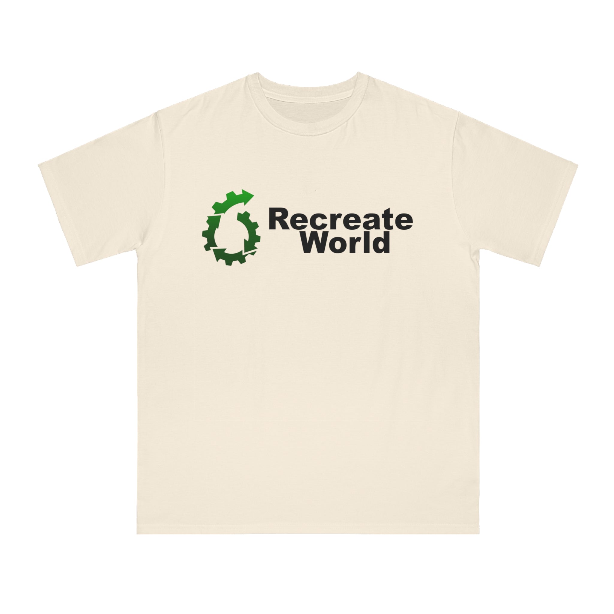 Recreate World Logo - 100% Certified Organic Cotton T-Shirt (5 Colors Available)