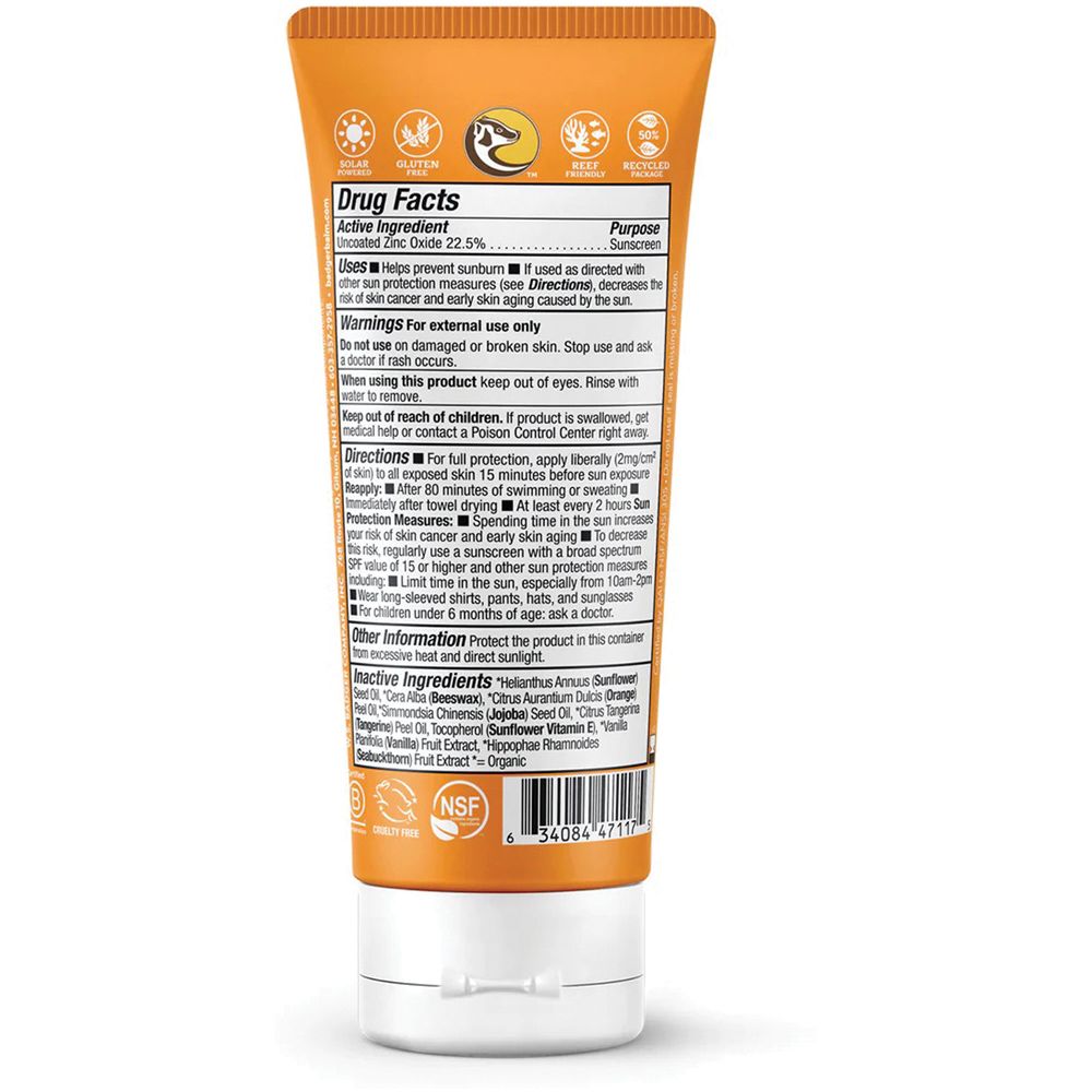 Badger Kids CLEAR Sunscreen SPF40 - 2.9OZ