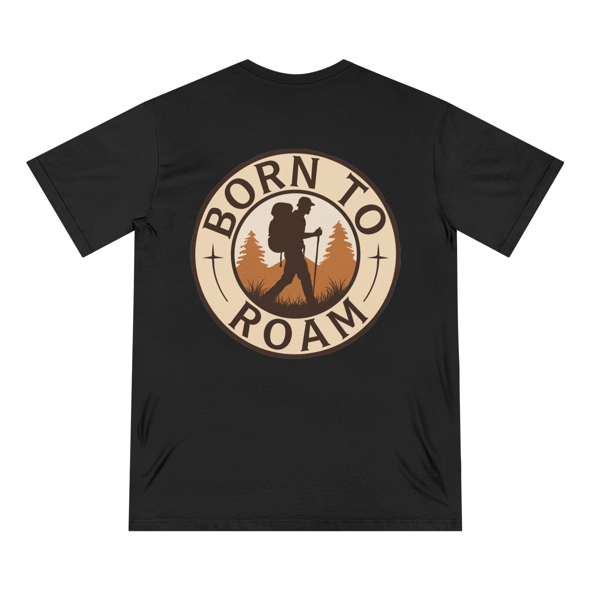 Born To Roam 100% Organic Cotton T-shirt - Design on Back (7 Colors Available - Men's)