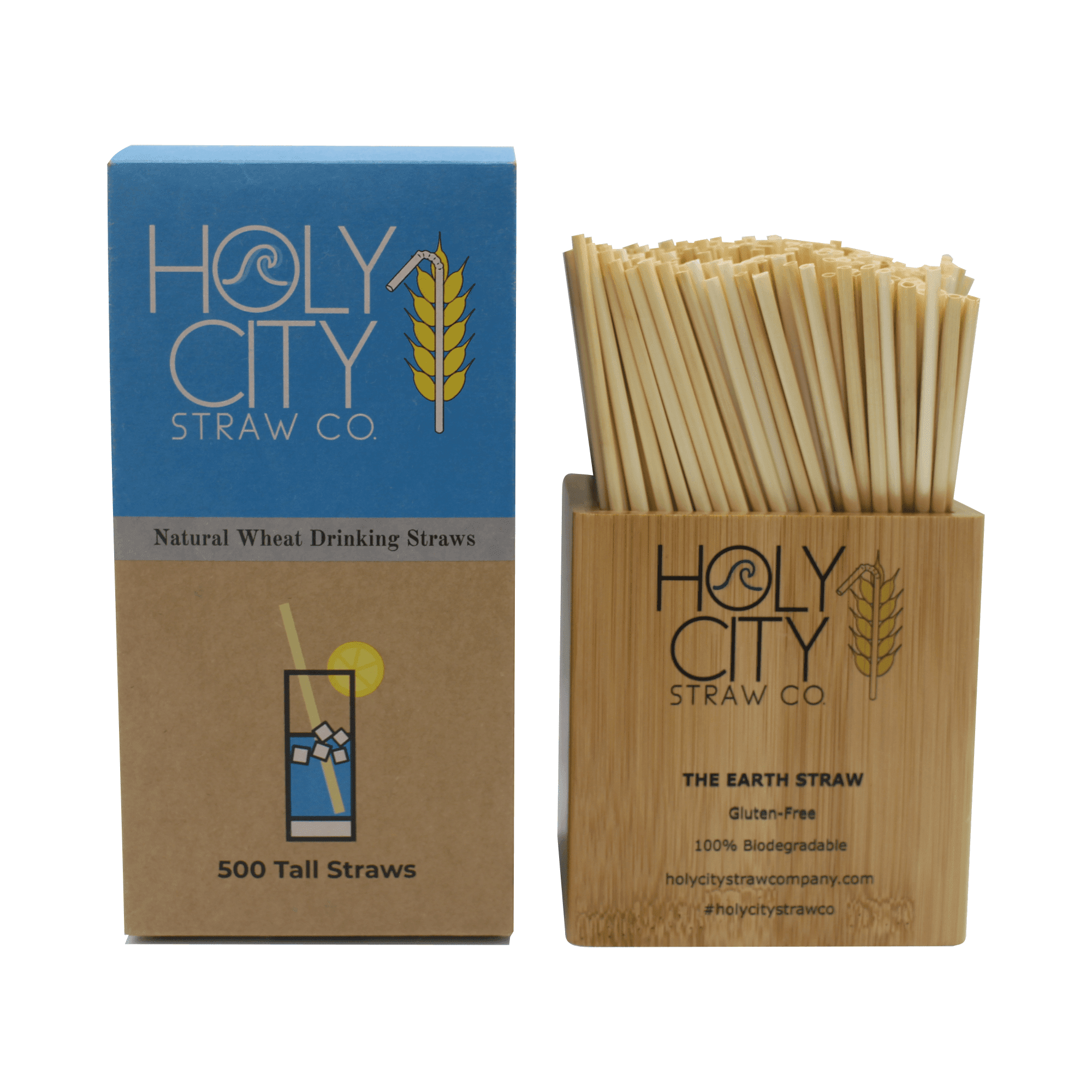 7.9" Tall Wheat Straws by Holy City Straw Company