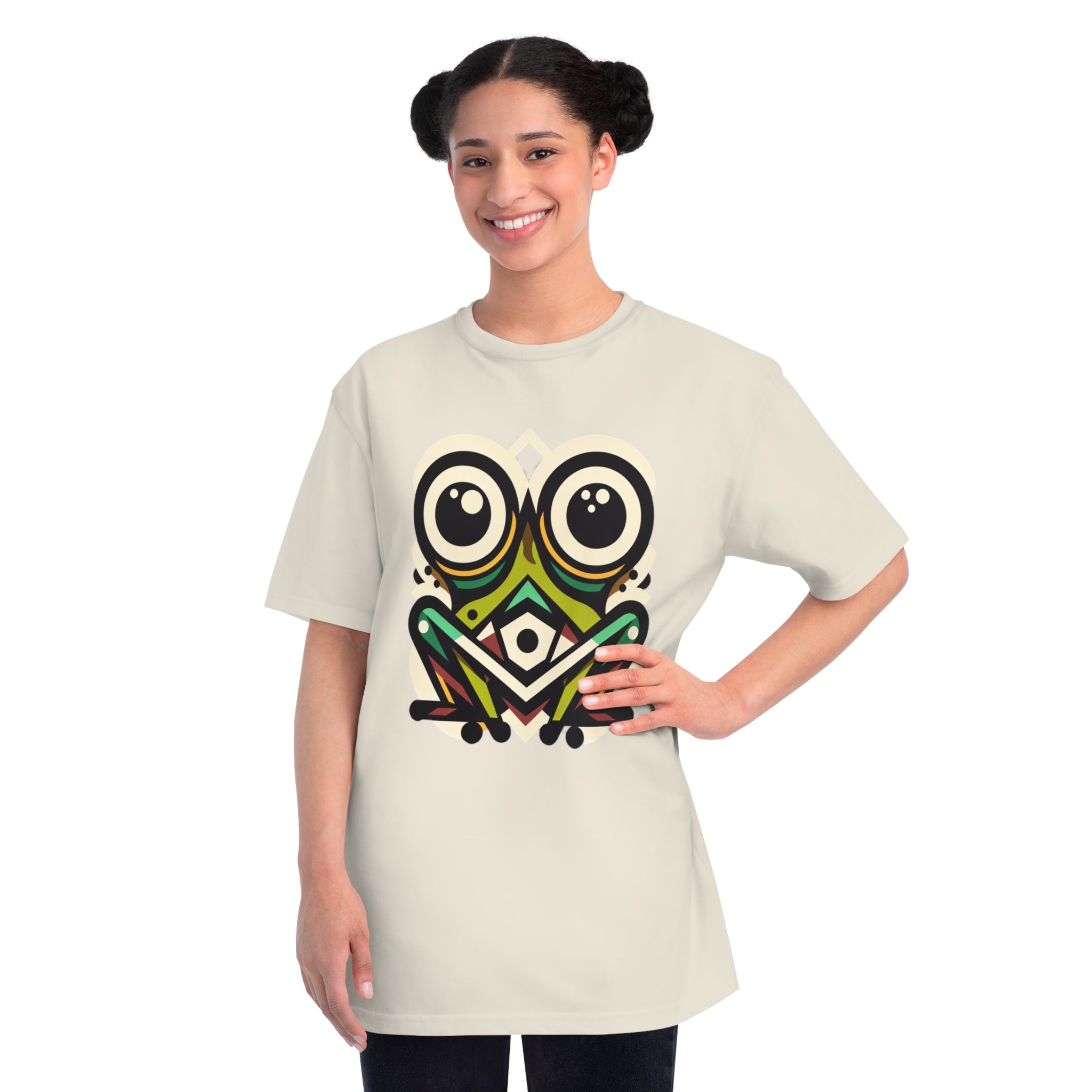 Big Eyes Frog - 100% Certified Organic Cotton T-Shirt (7 Colors Available - Women's)