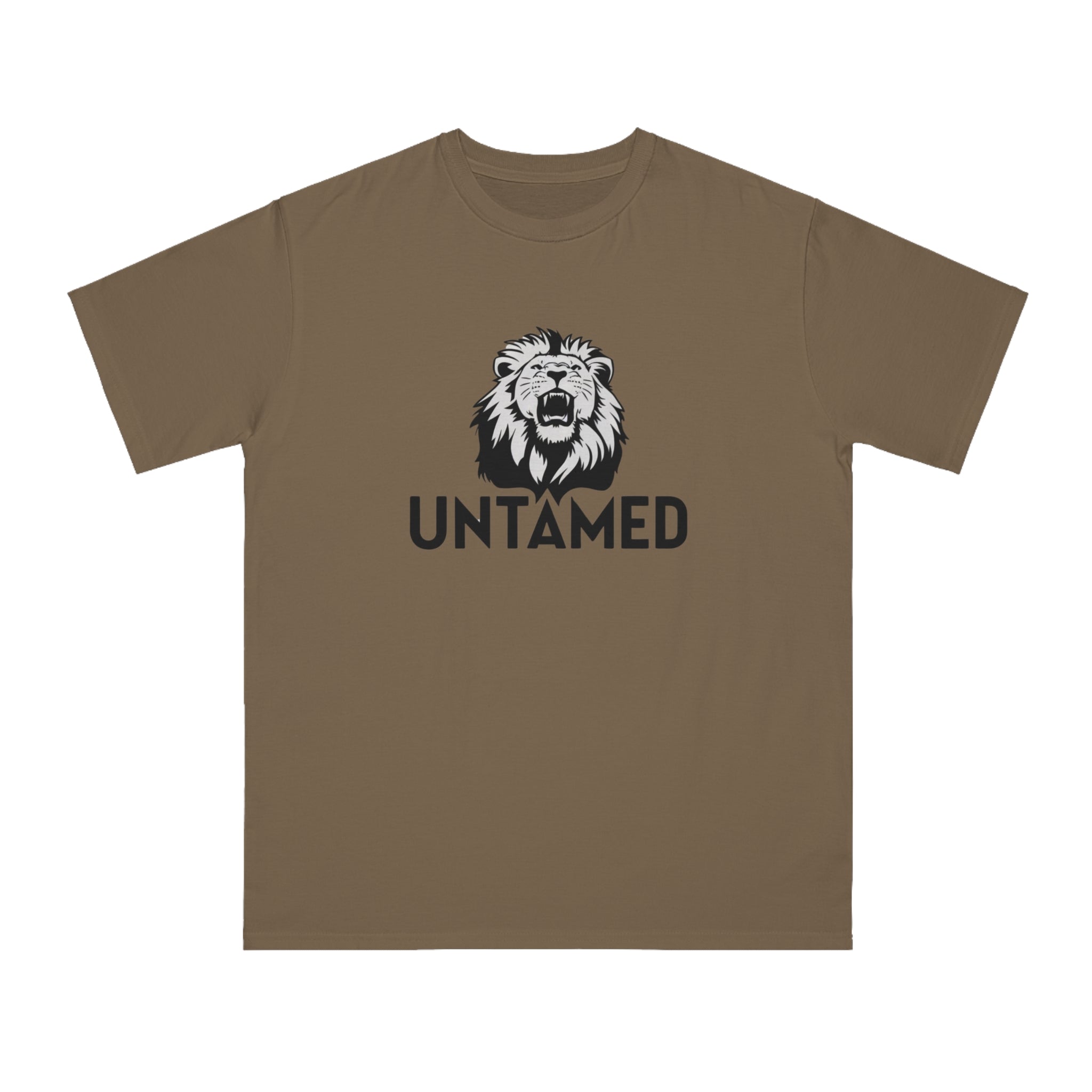 Untamed Roaring Lion 100% Certified Organic Cotton T-Shirt (9 Colors - Men's)