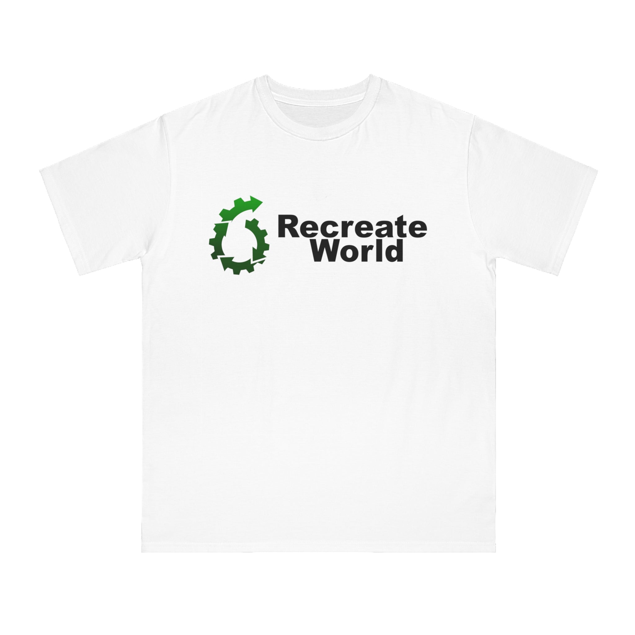 Recreate World Logo - 100% Certified Organic Cotton T-Shirt (5 Colors Available)