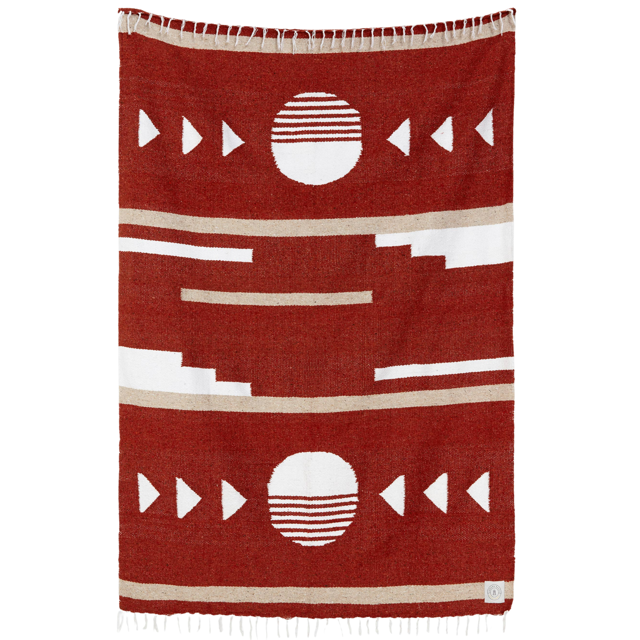 Brick Sol Mexican Blanket by Laguna Beach Textile Company