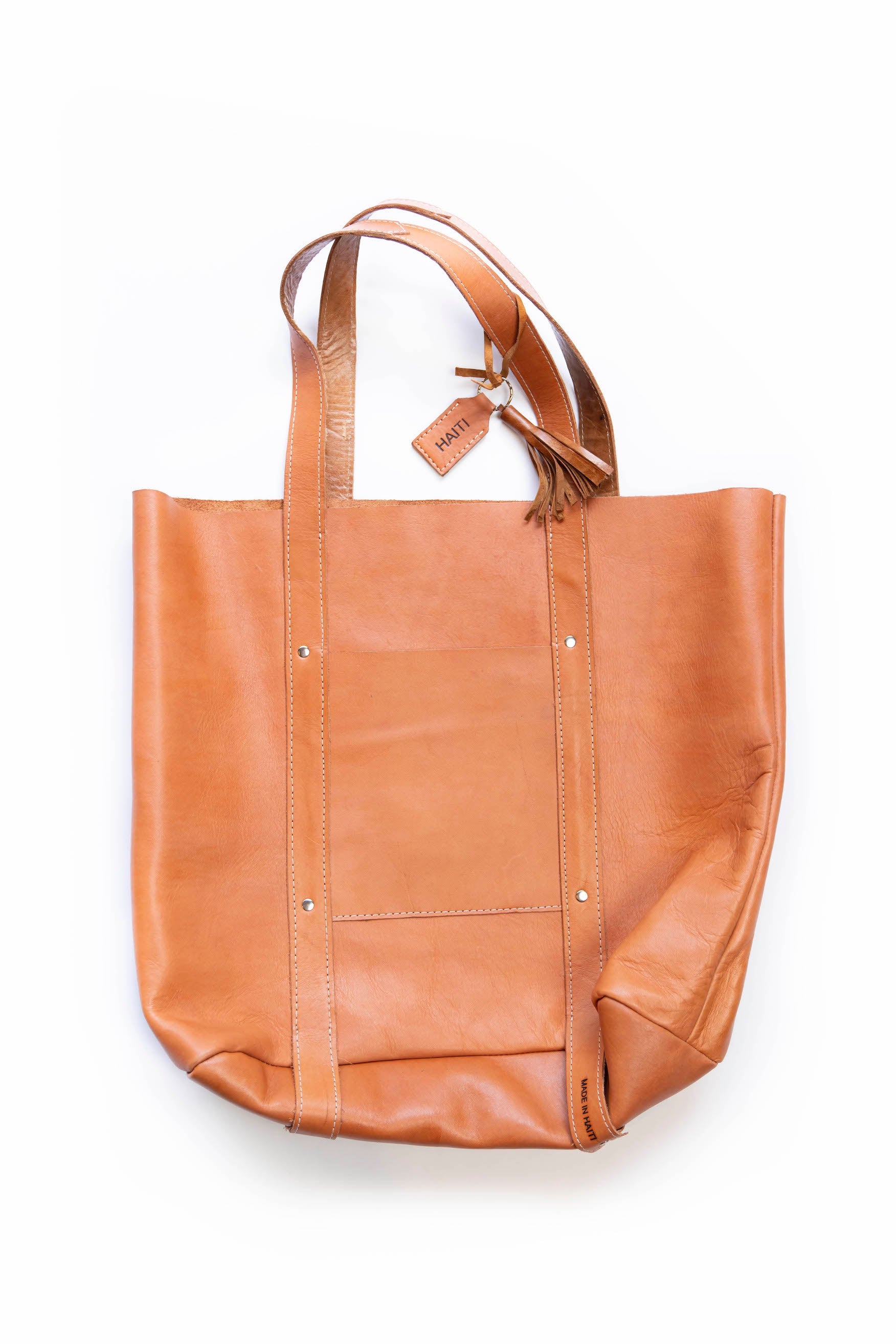 XL Raw Leather Tote by 2nd Story Goods