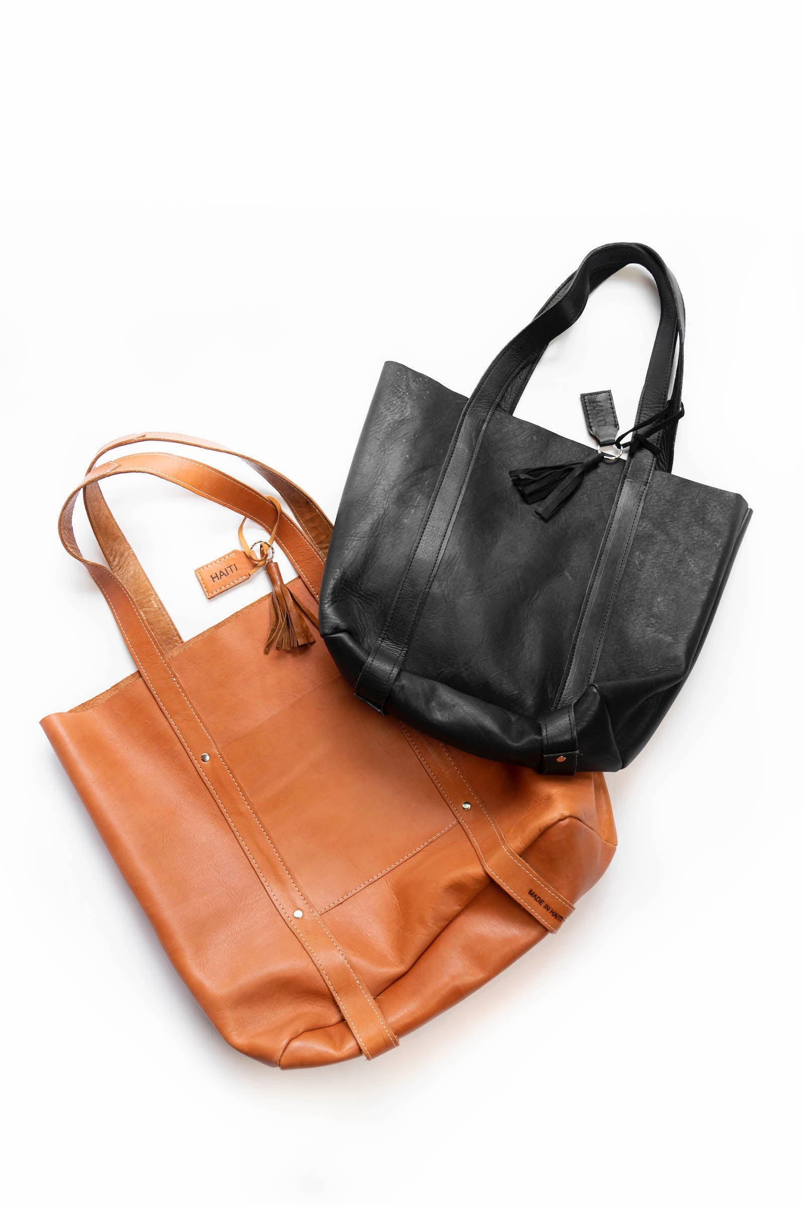 XL Raw Leather Tote by 2nd Story Goods