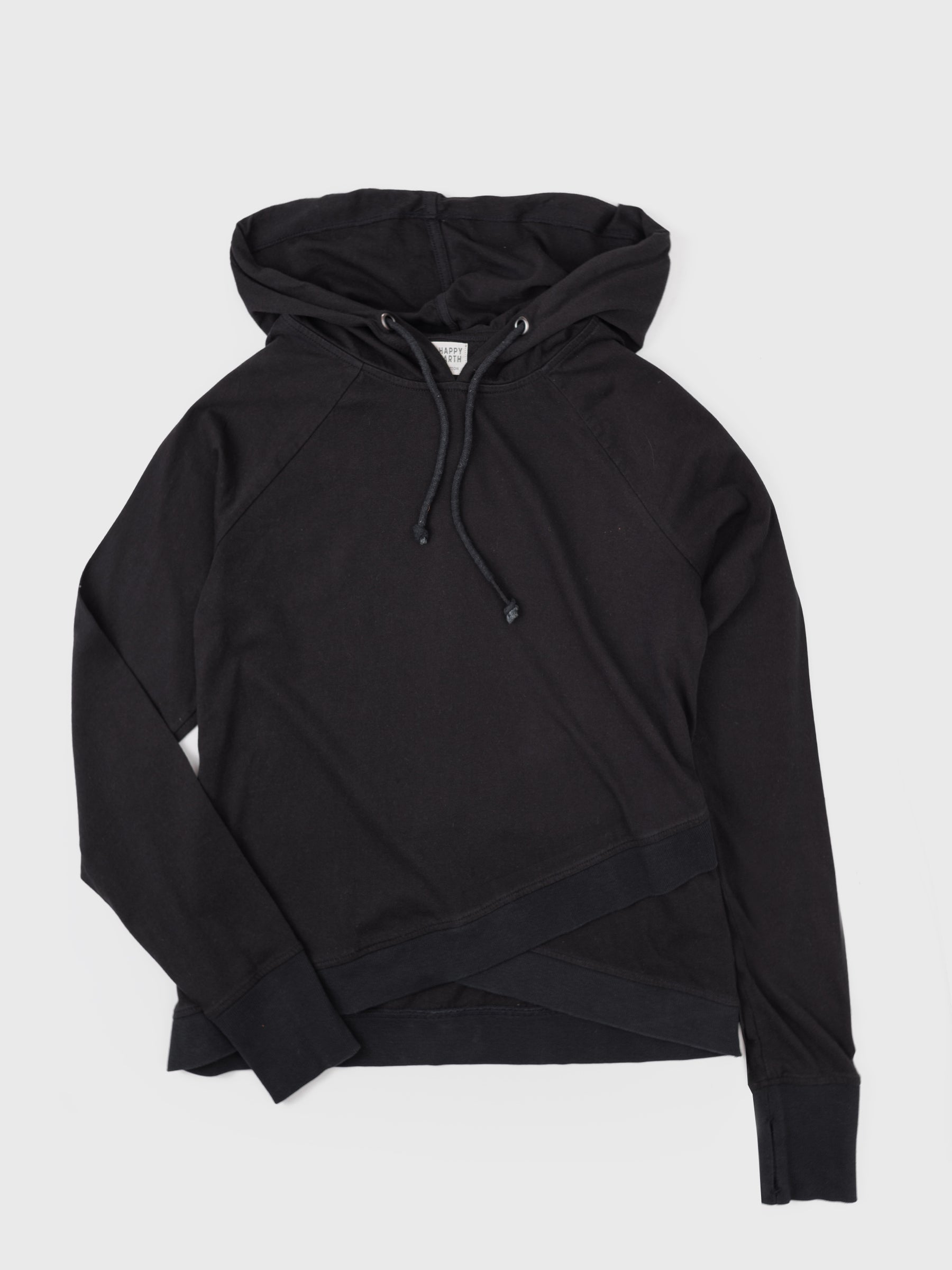 Cross-Crop Hoodie | Eclipse by Happy Earth