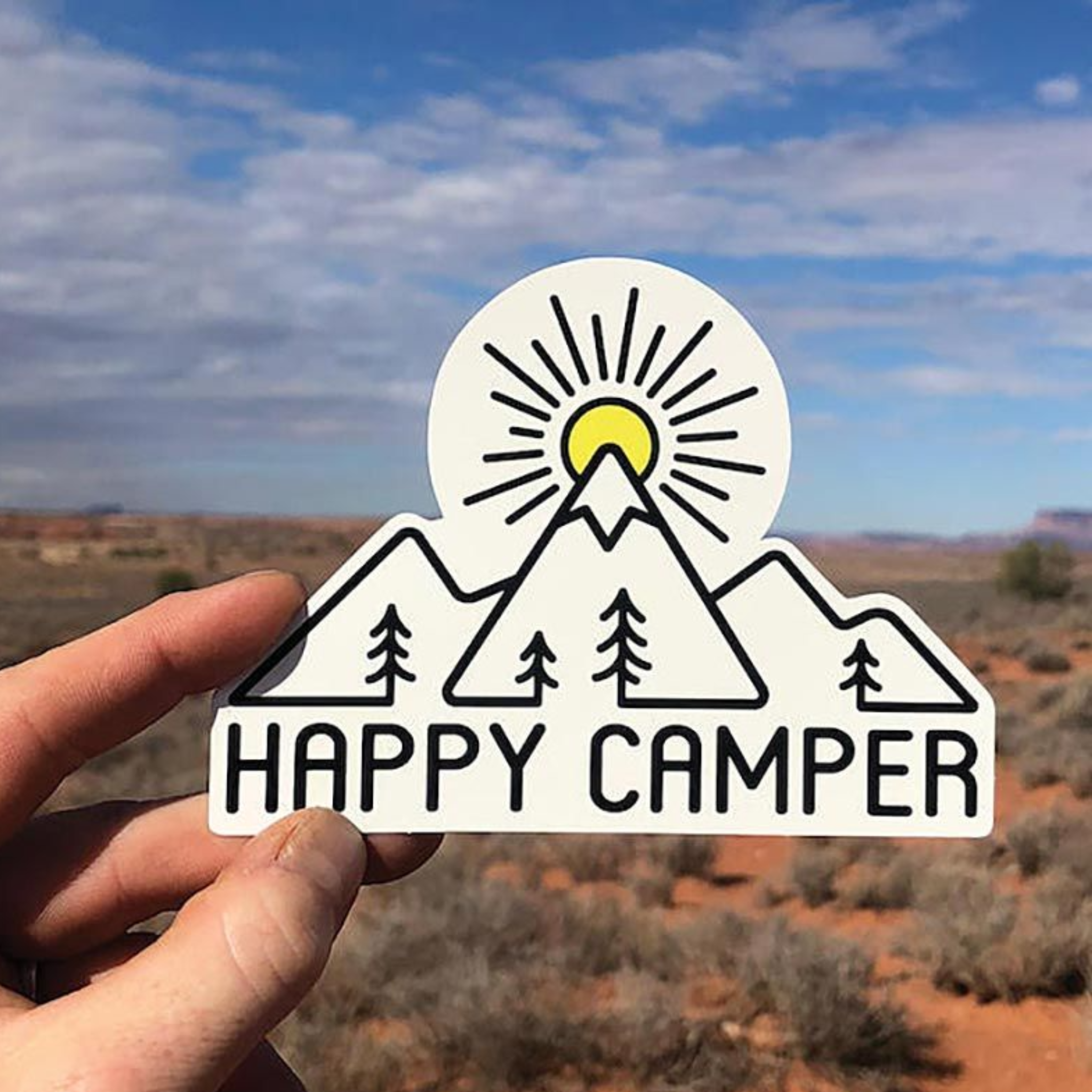 Happy Camper Sticker