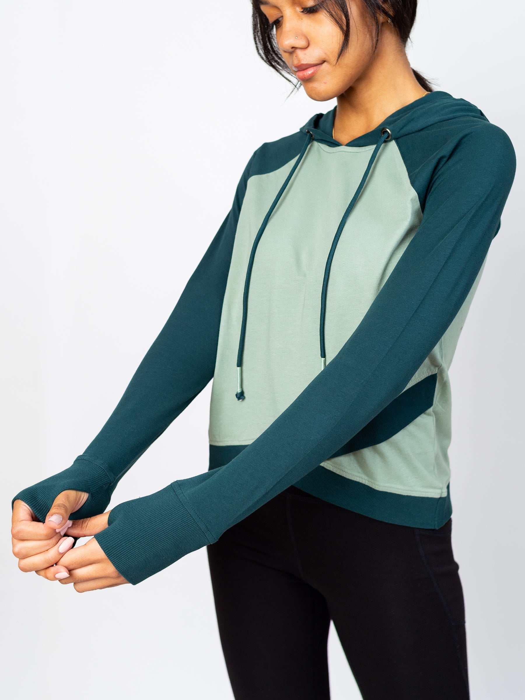 Cross-Crop Hoodie | Canopy by Happy Earth