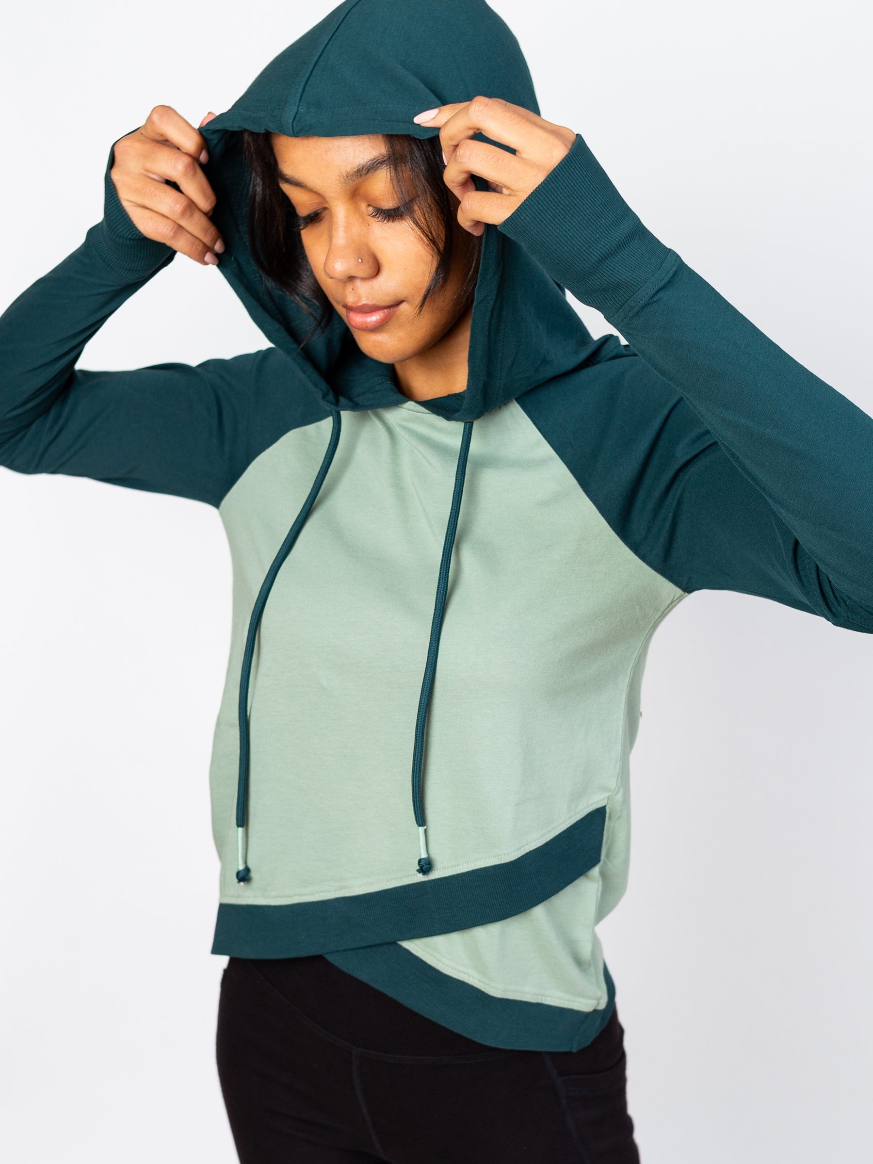 Cross-Crop Hoodie | Canopy by Happy Earth