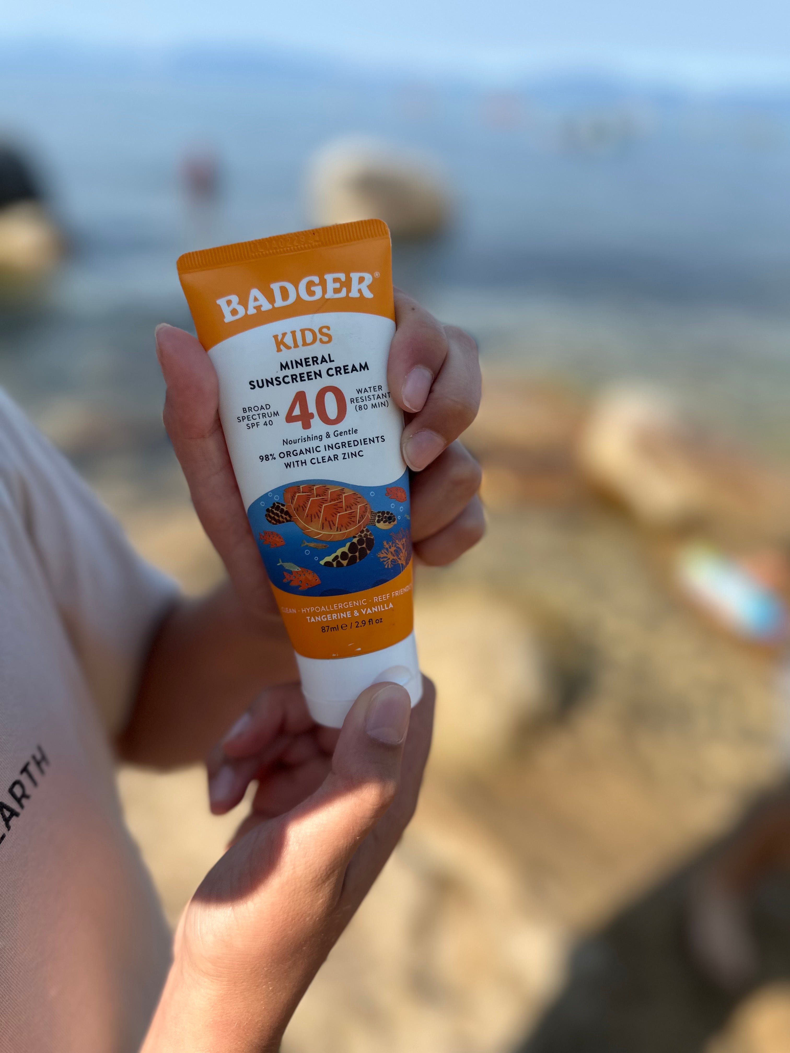 Badger Kids CLEAR Sunscreen SPF40 - 2.9OZ