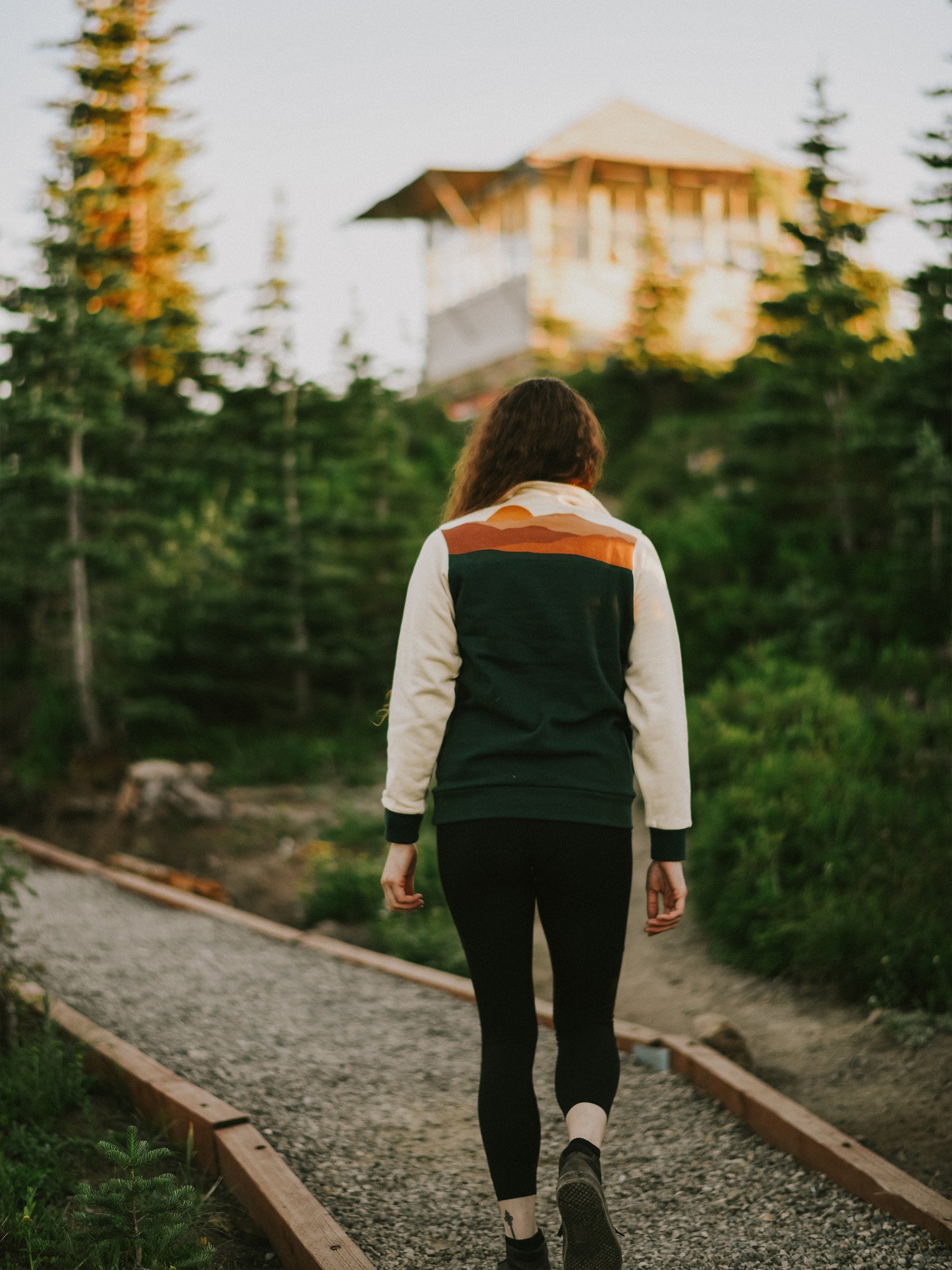 Mountain Sunset Quarter-zip by Happy Earth