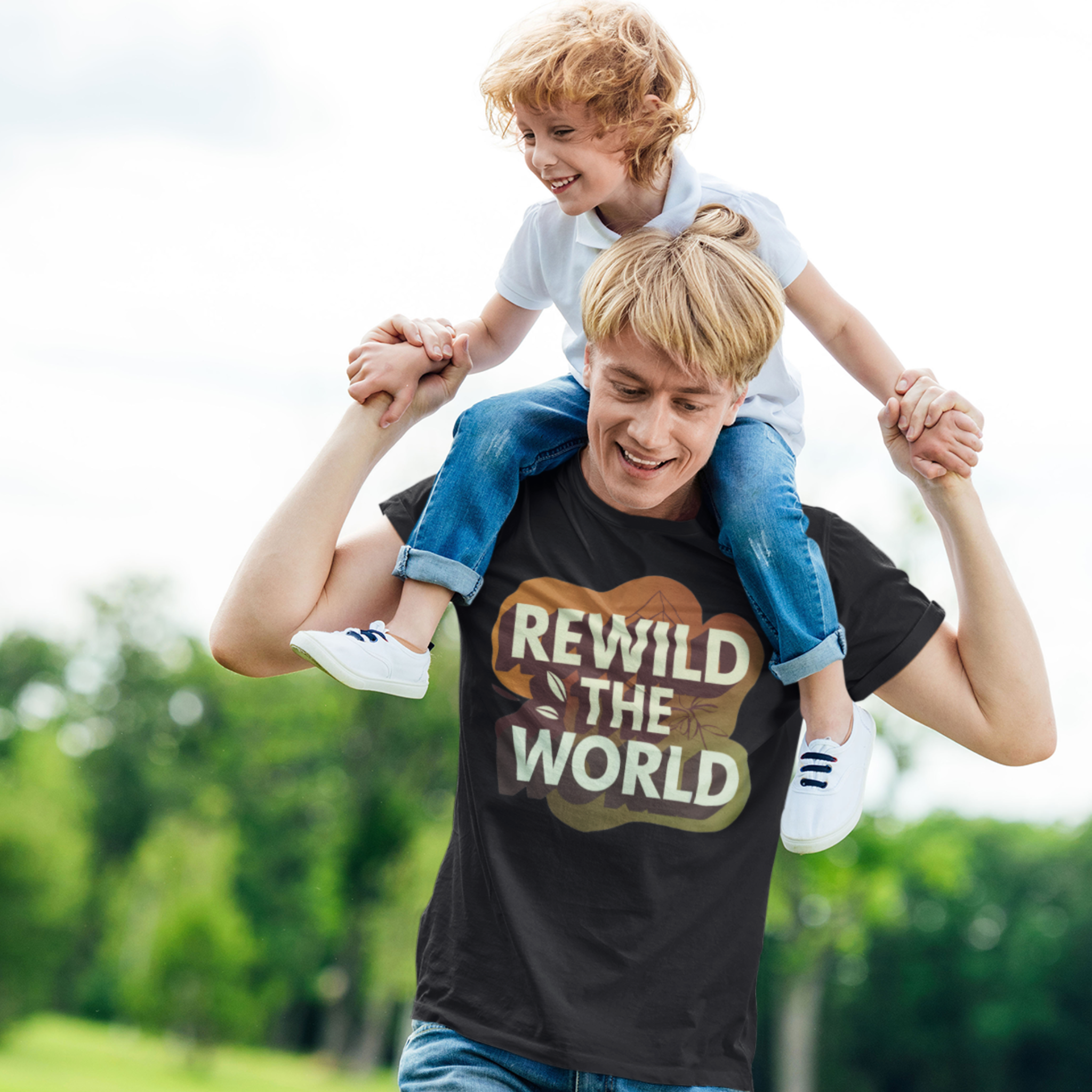 Rewild The World 100% Organic Cotton T-shirt (6 Colors - Men's)