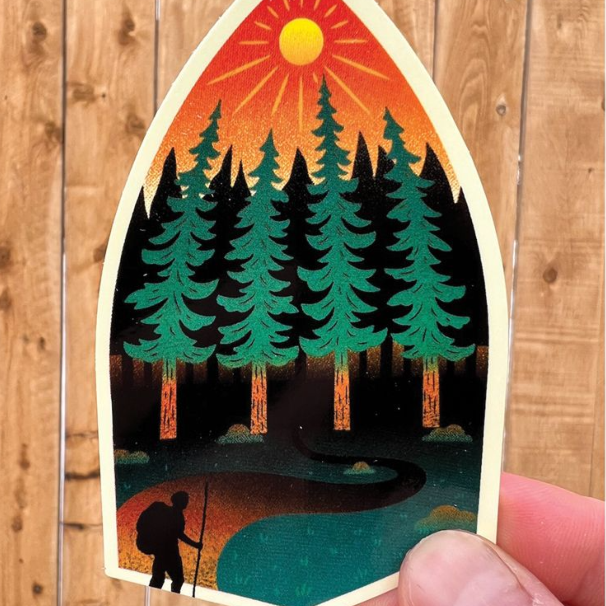 Among The Pines Sticker