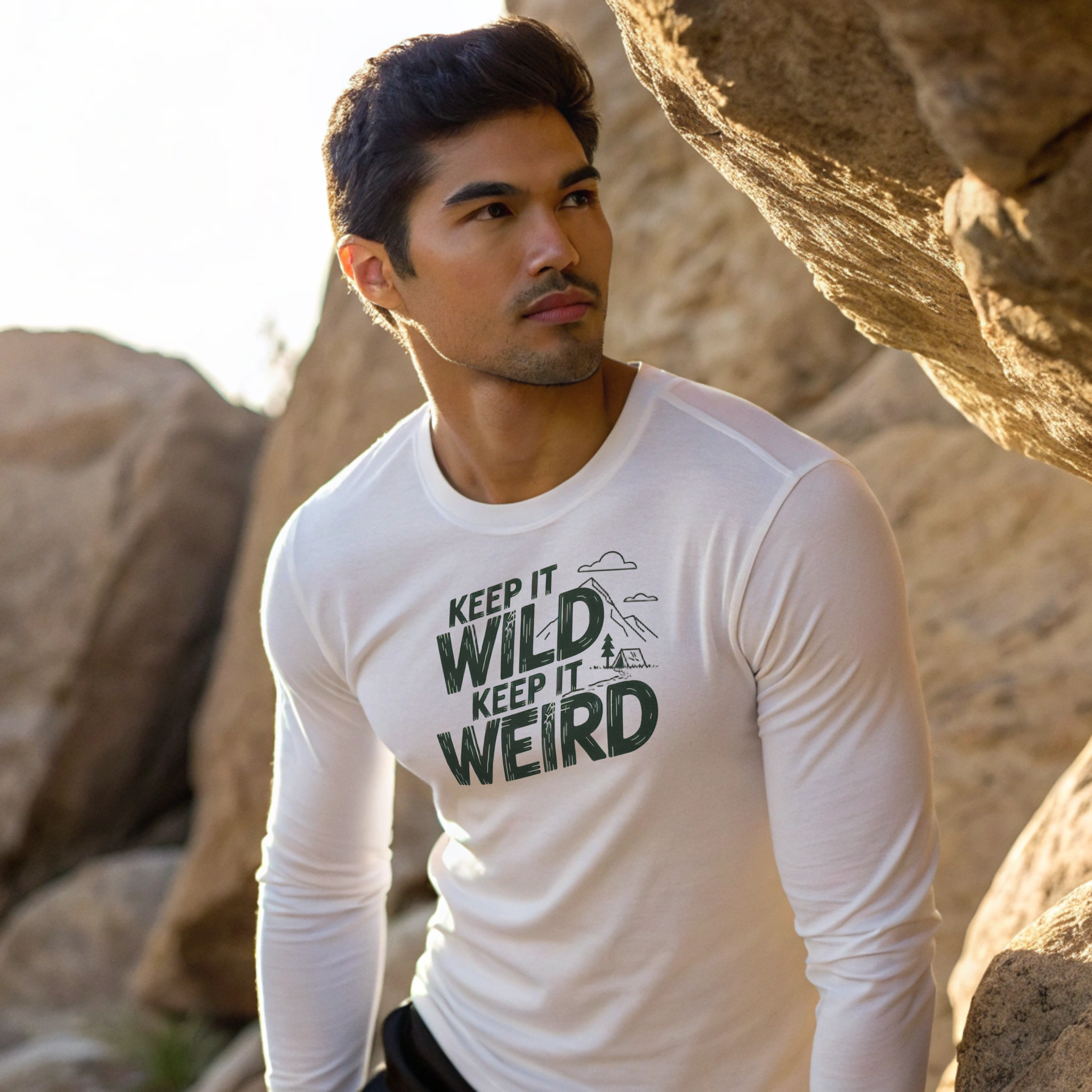 Keep It Wild 100% Organic Cotton Heavyweight T-shirt (3 Colors - Men's)